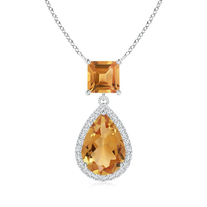 A - Citrine / 2.63 CT / 14 KT White Gold