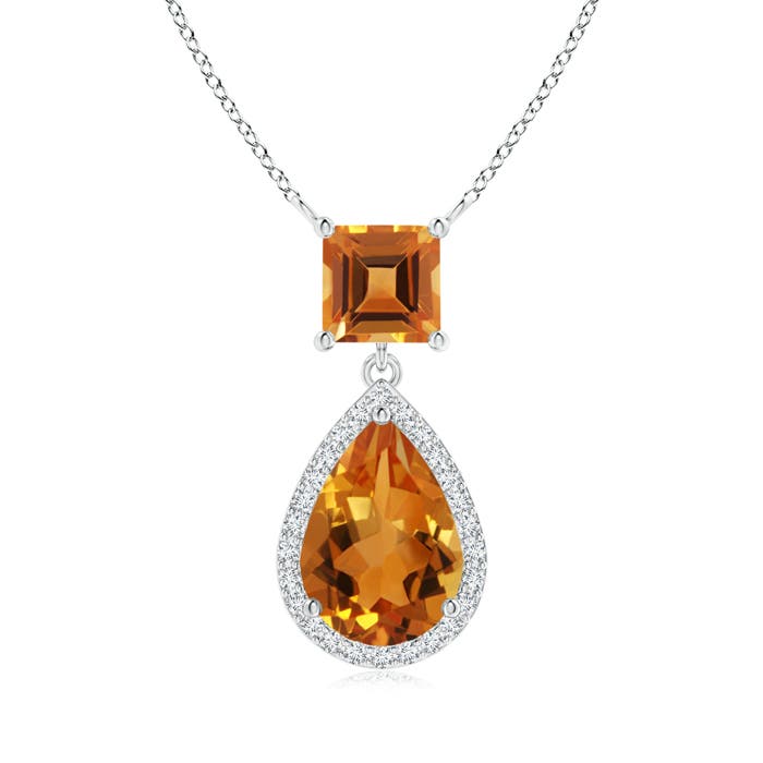 AAA - Citrine / 2.63 CT / 14 KT White Gold