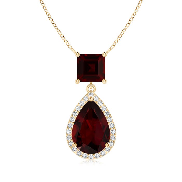 A - Garnet / 2.98 CT / 14 KT Yellow Gold