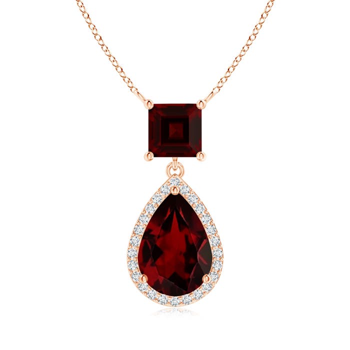 AA - Garnet / 2.98 CT / 14 KT Rose Gold