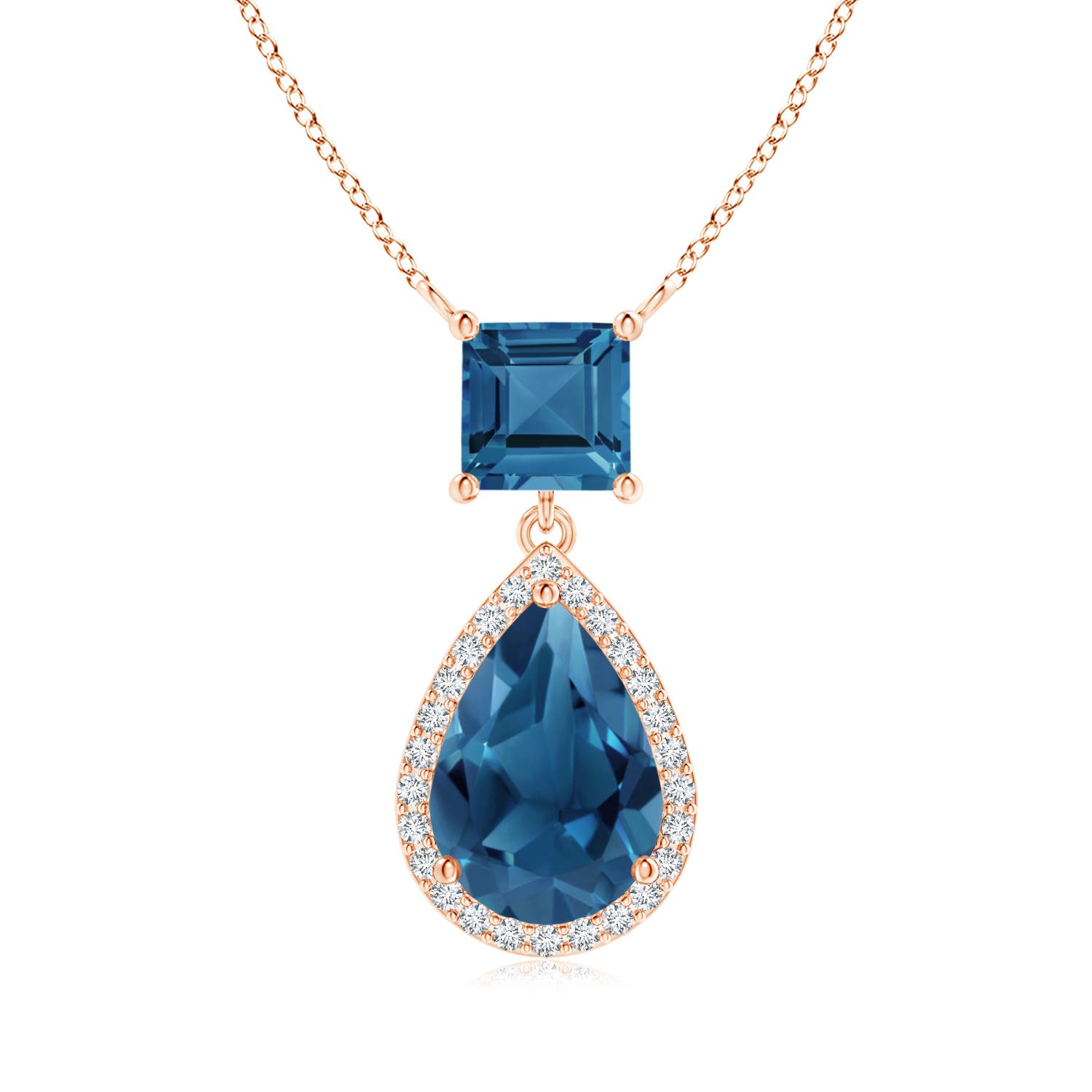 AA - London Blue Topaz / 3.18 CT / 14 KT Rose Gold