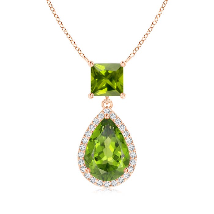 AAA - Peridot / 2.68 CT / 14 KT Rose Gold