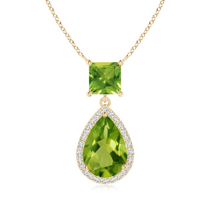 AAAA - Peridot / 2.68 CT / 14 KT Yellow Gold