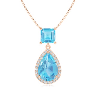Pear AA Swiss Blue Topaz