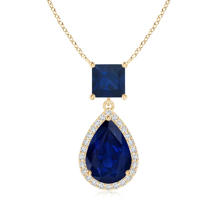 AA - Blue Sapphire / 3.23 CT / 14 KT Yellow Gold