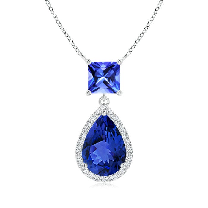 AAA - Tanzanite / 2.83 CT / 14 KT White Gold