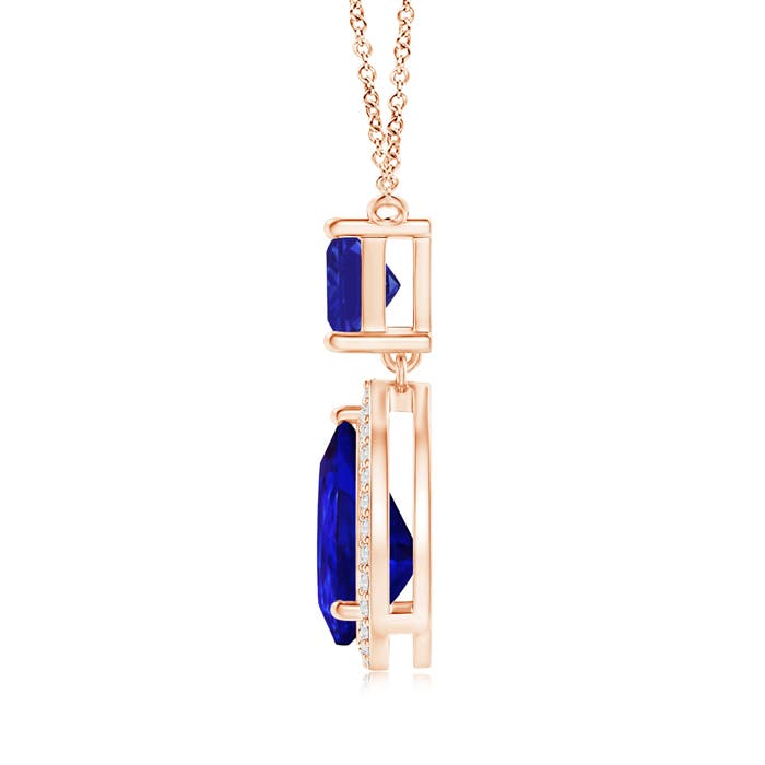 AAAA - Tanzanite / 2.83 CT / 14 KT Rose Gold