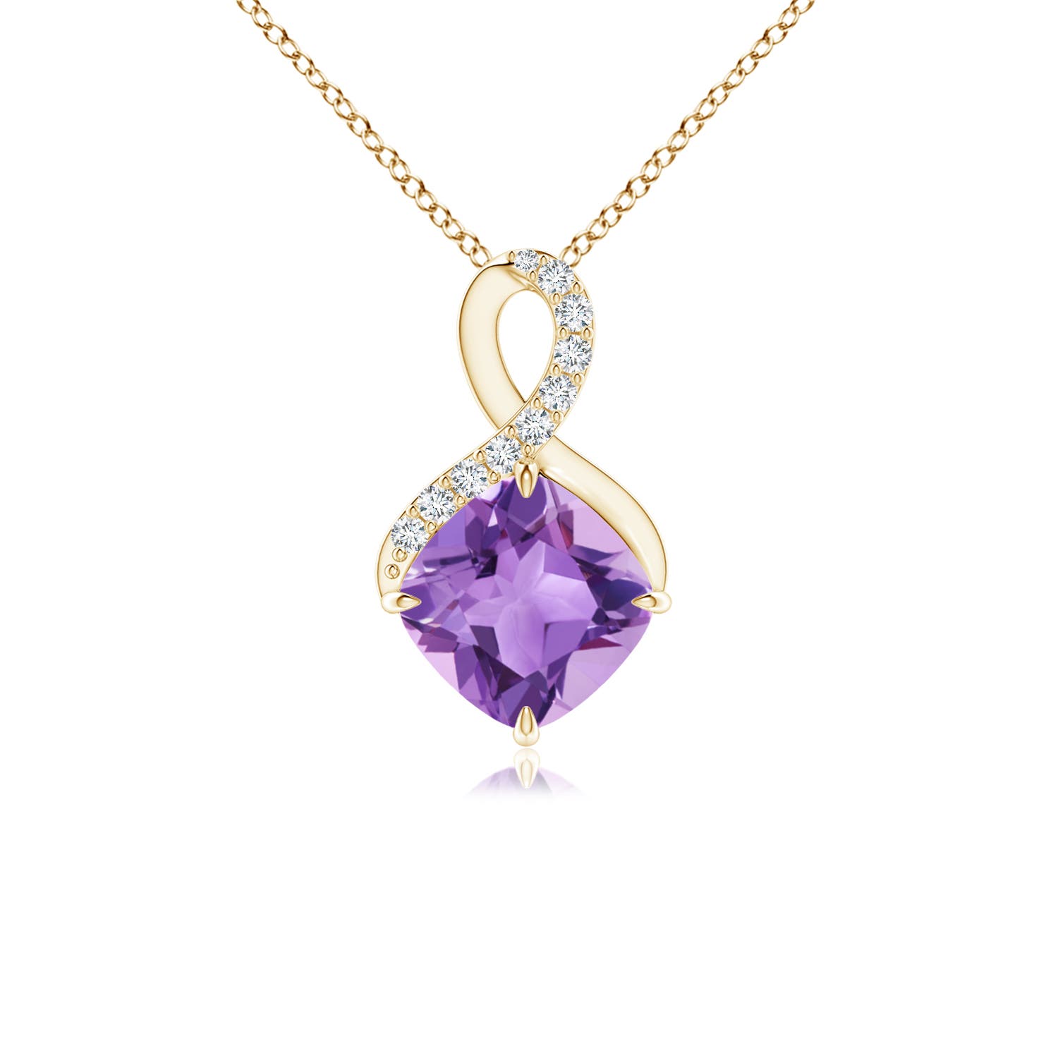 A - Amethyst / 0.84 CT / 14 KT Yellow Gold