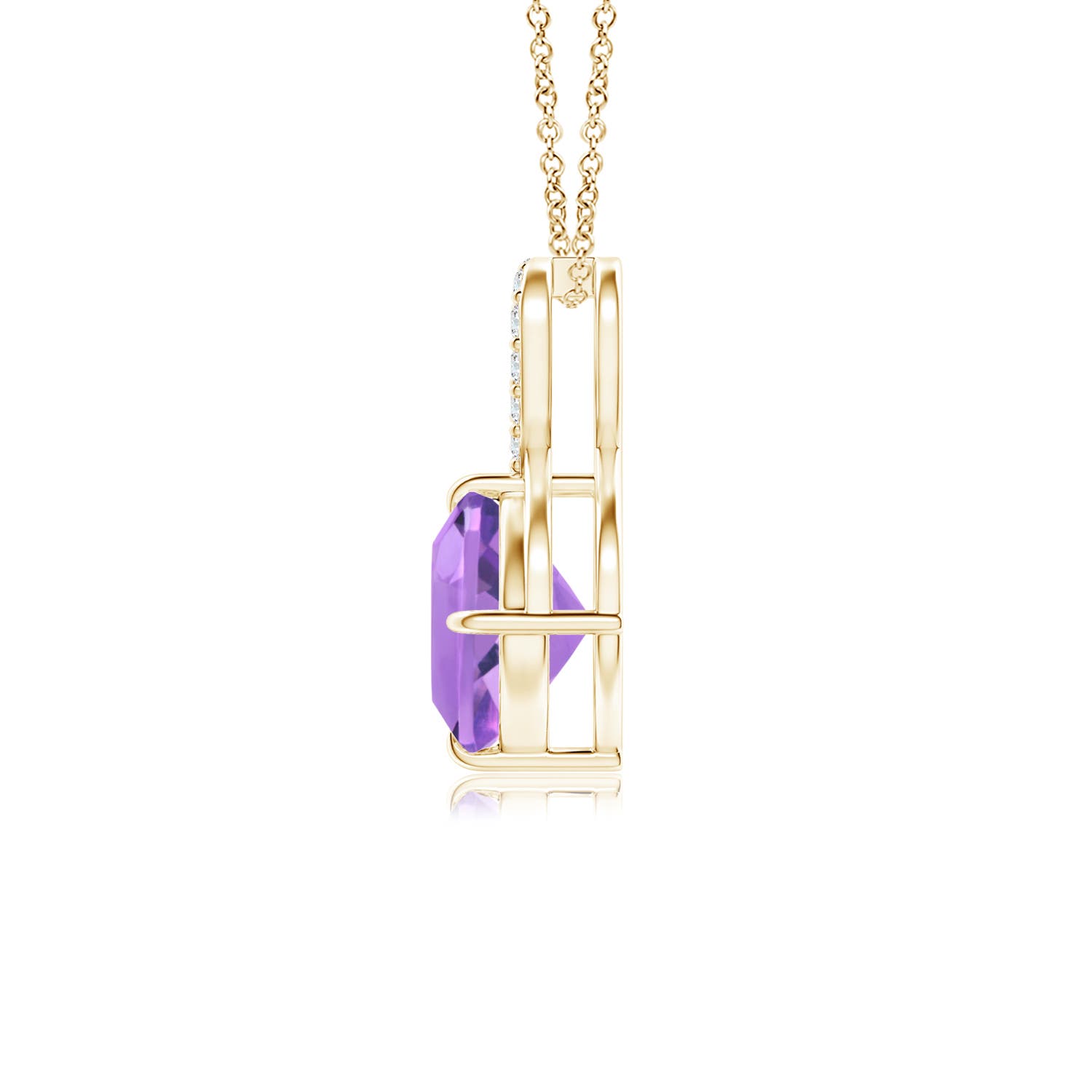 A - Amethyst / 0.84 CT / 14 KT Yellow Gold