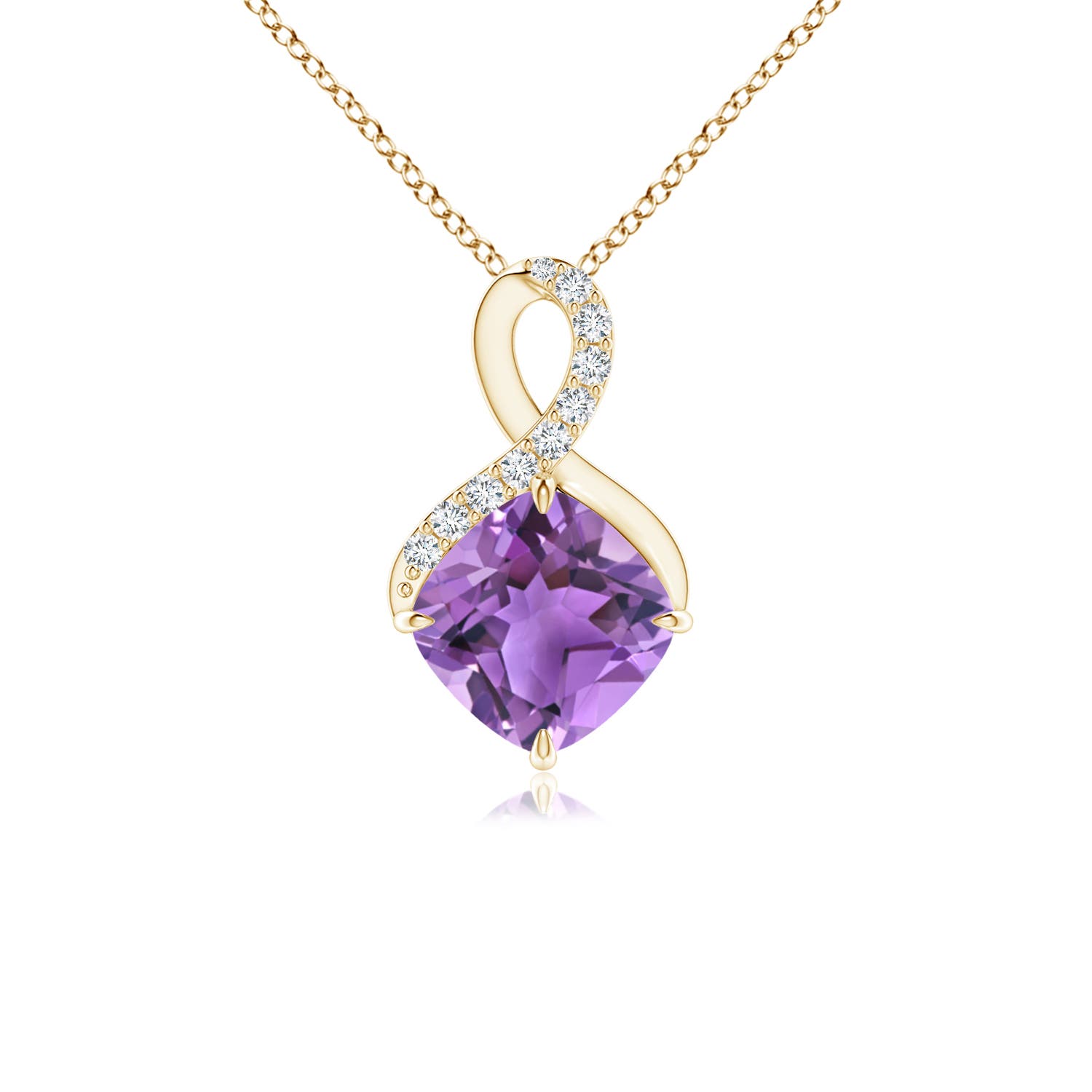 AA - Amethyst / 0.84 CT / 14 KT Yellow Gold