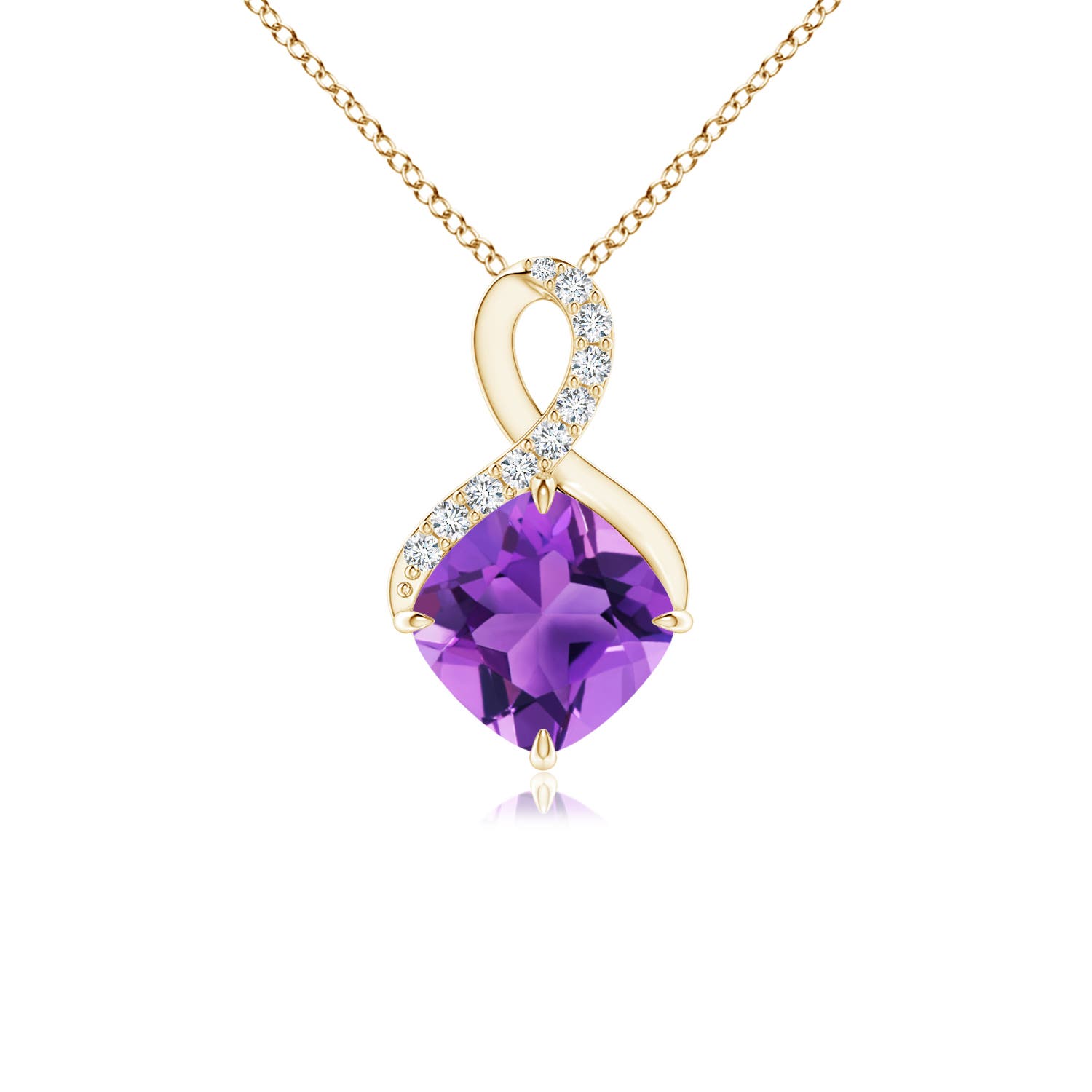 AAA - Amethyst / 0.84 CT / 14 KT Yellow Gold