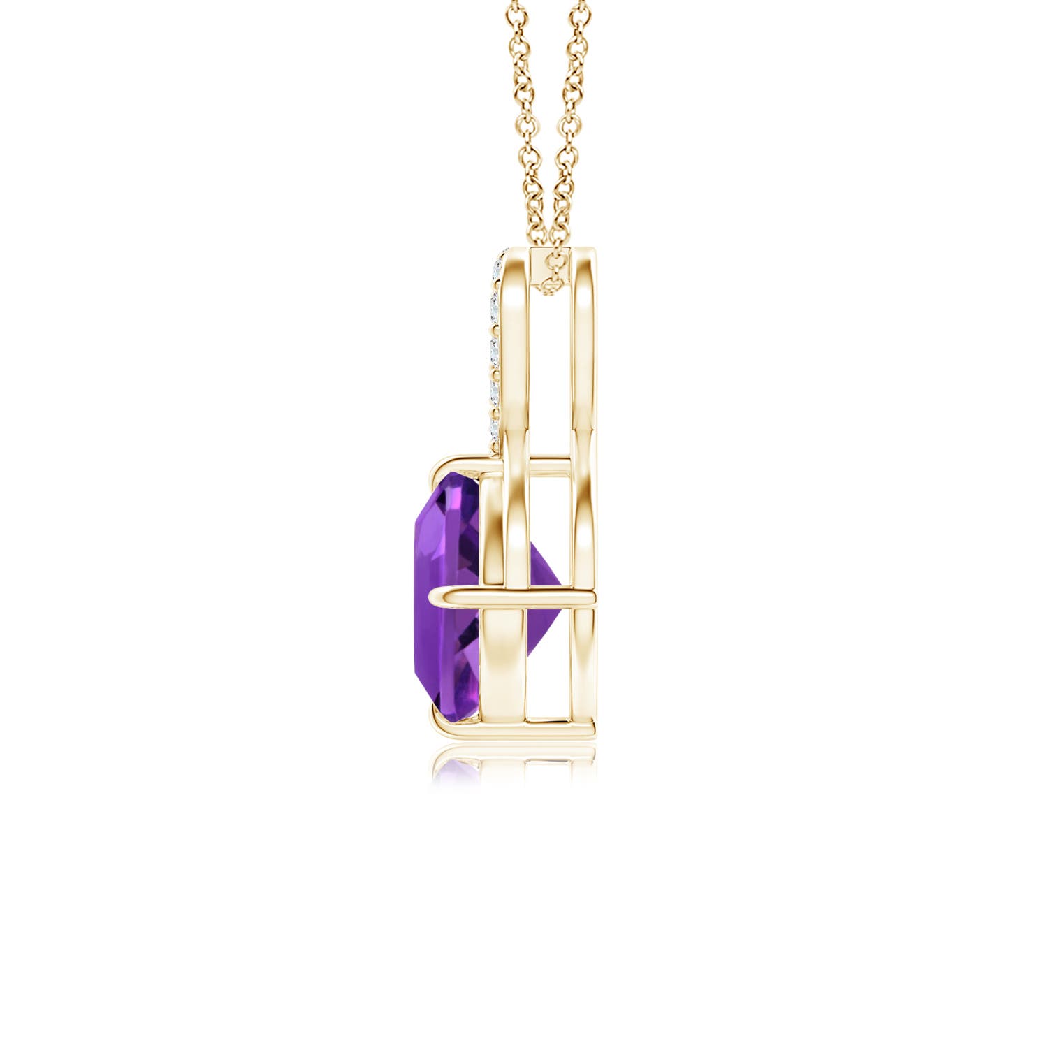 AAAA - Amethyst / 0.84 CT / 14 KT Yellow Gold