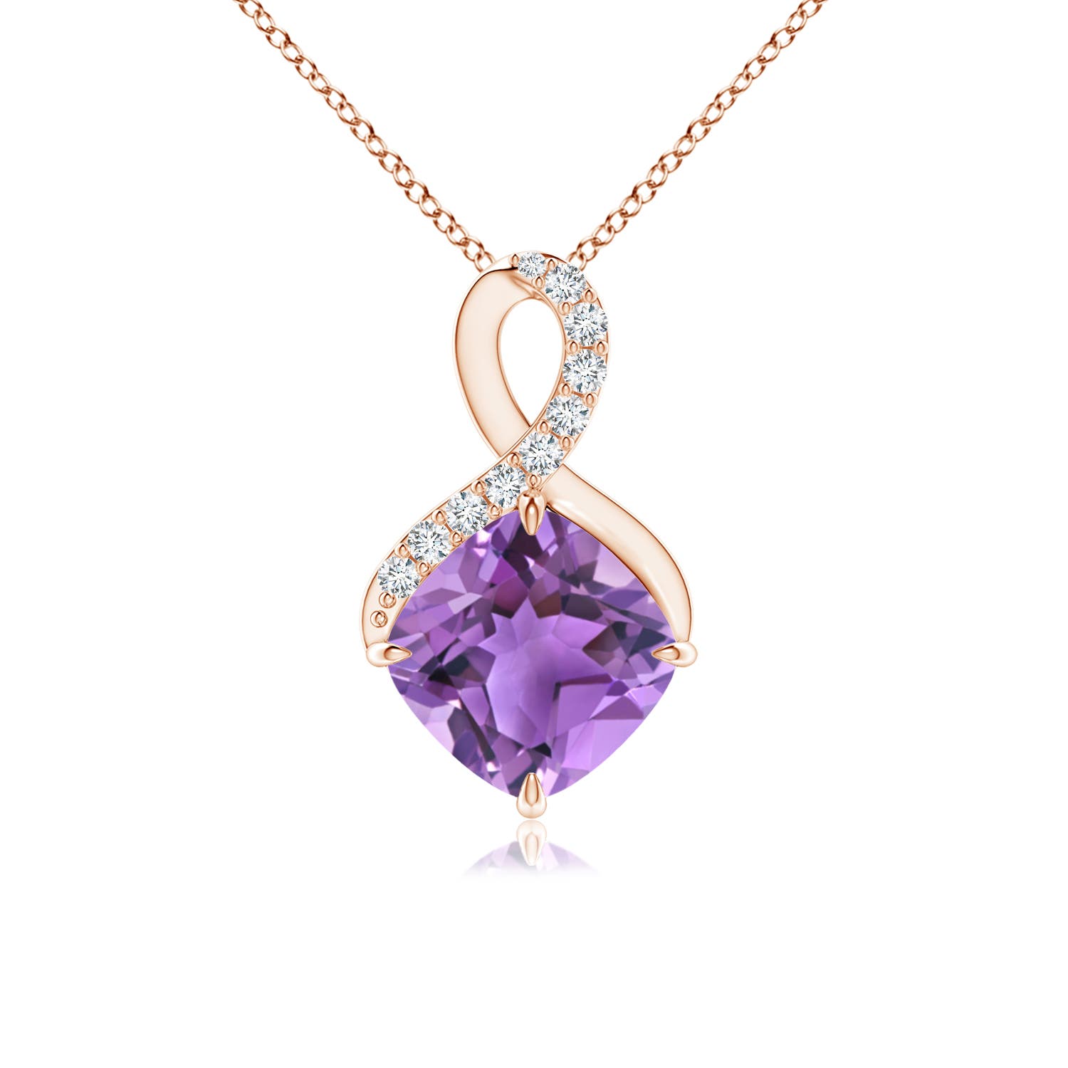 AA - Amethyst / 1.41 CT / 14 KT Rose Gold