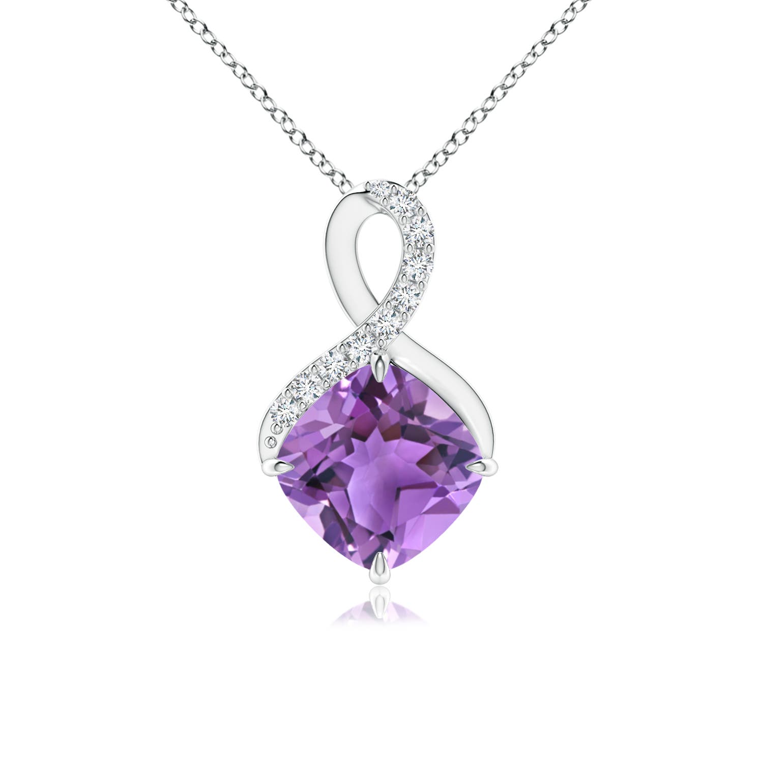 AA - Amethyst / 1.41 CT / 14 KT White Gold