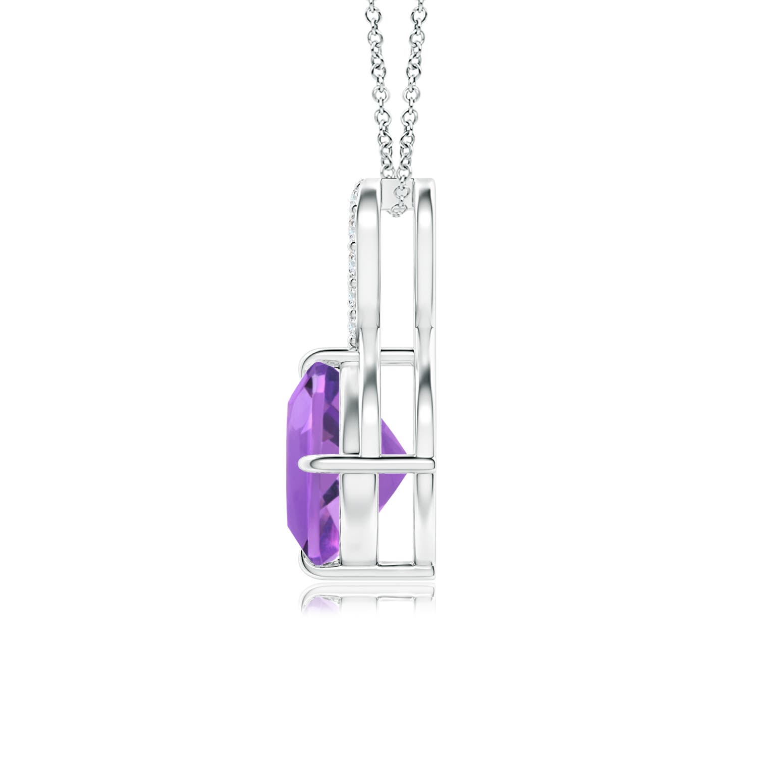 AA - Amethyst / 1.41 CT / 14 KT White Gold