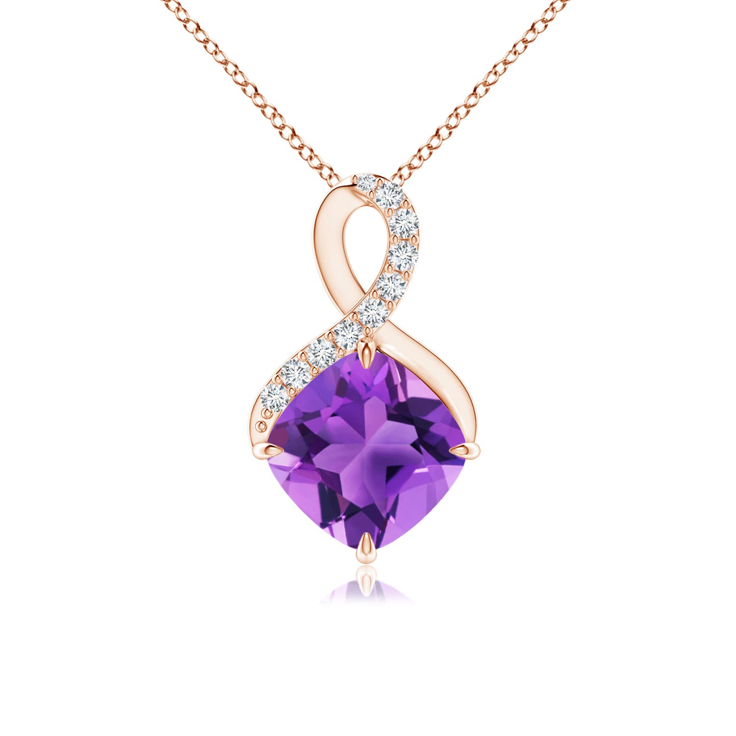 AAA - Amethyst / 1.41 CT / 14 KT Rose Gold