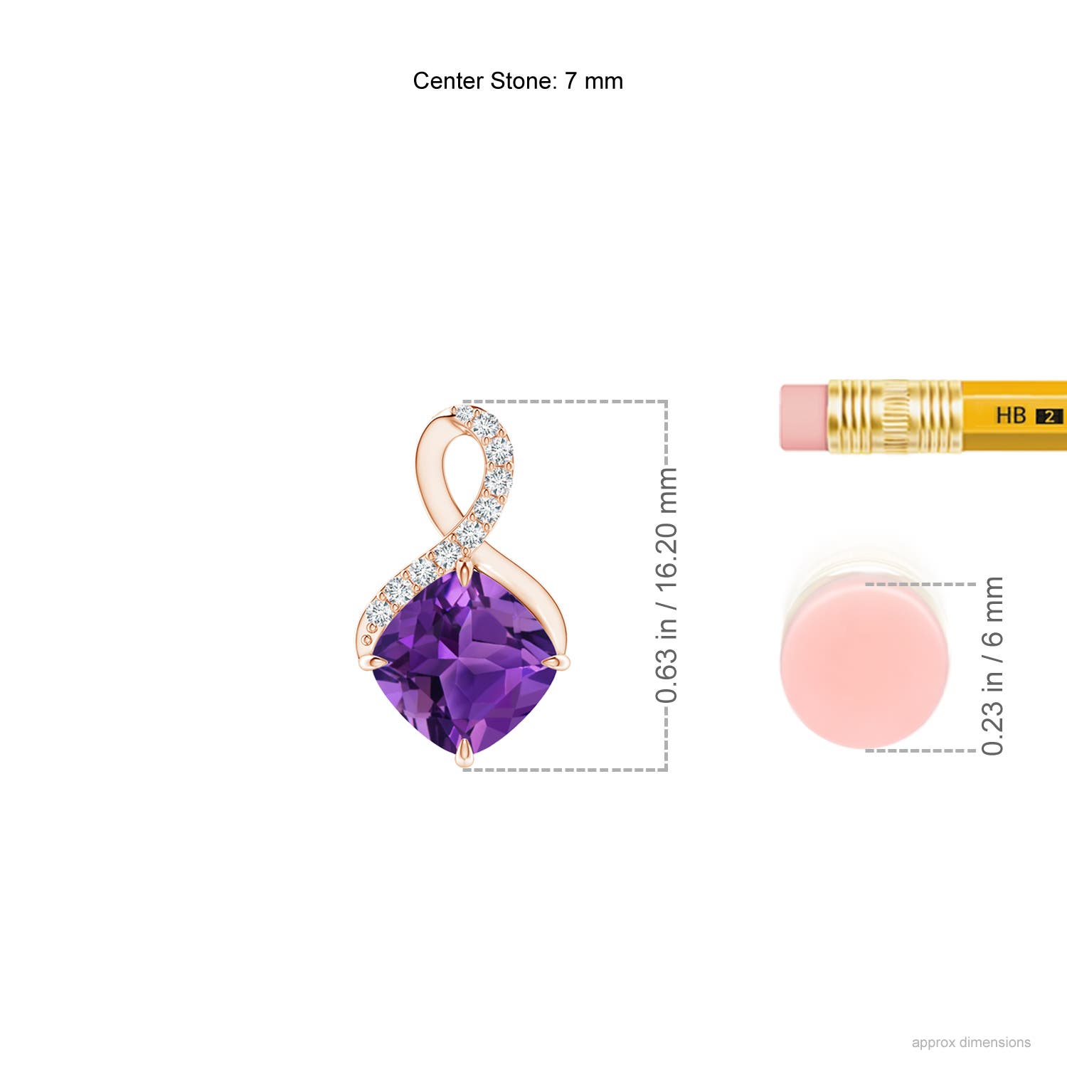 AAAA - Amethyst / 1.41 CT / 14 KT Rose Gold