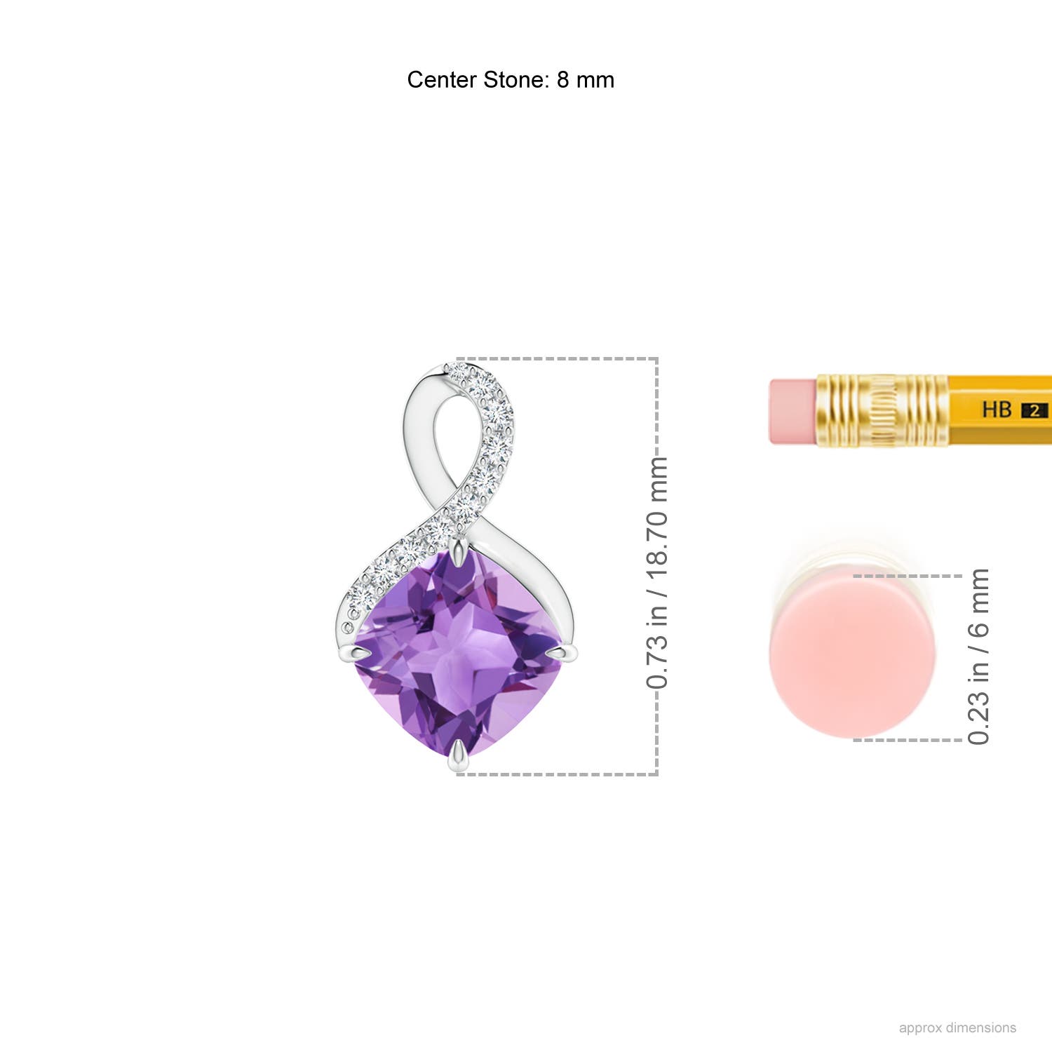 A - Amethyst / 2.29 CT / 14 KT White Gold