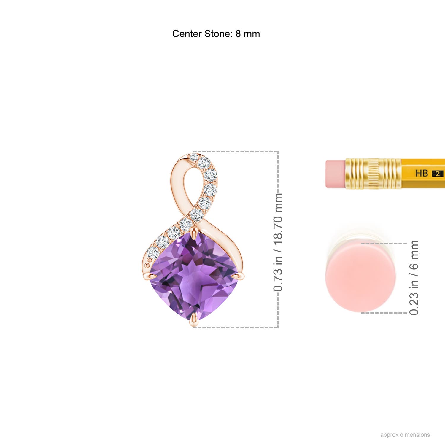 AA - Amethyst / 2.29 CT / 14 KT Rose Gold