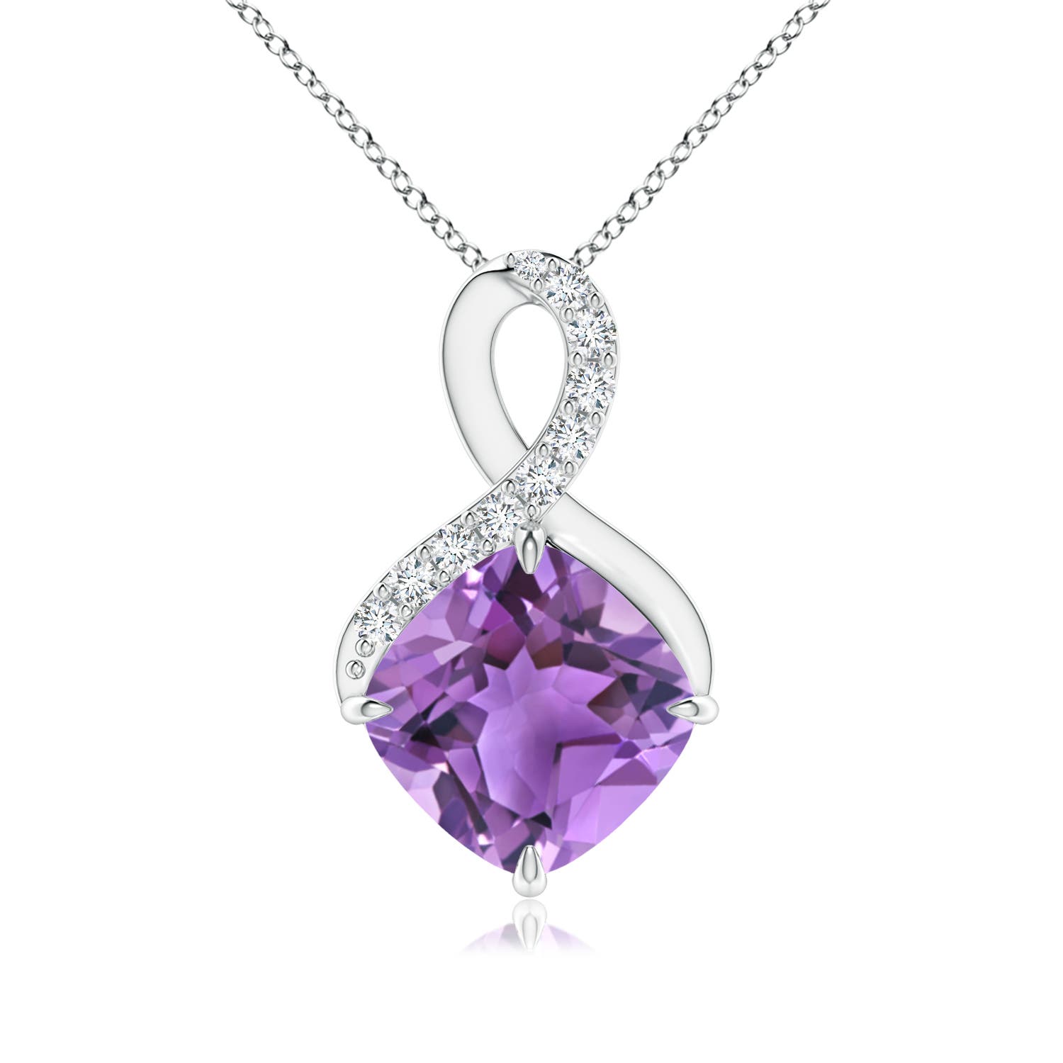 AA - Amethyst / 2.29 CT / 14 KT White Gold