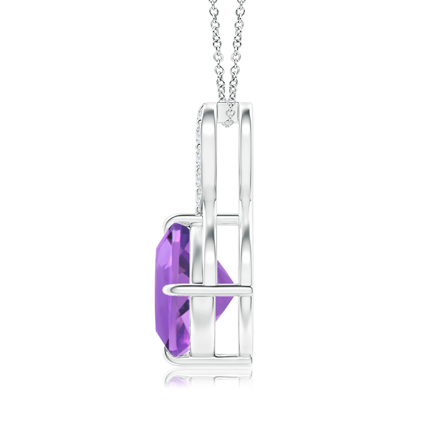 AA - Amethyst / 2.29 CT / 14 KT White Gold