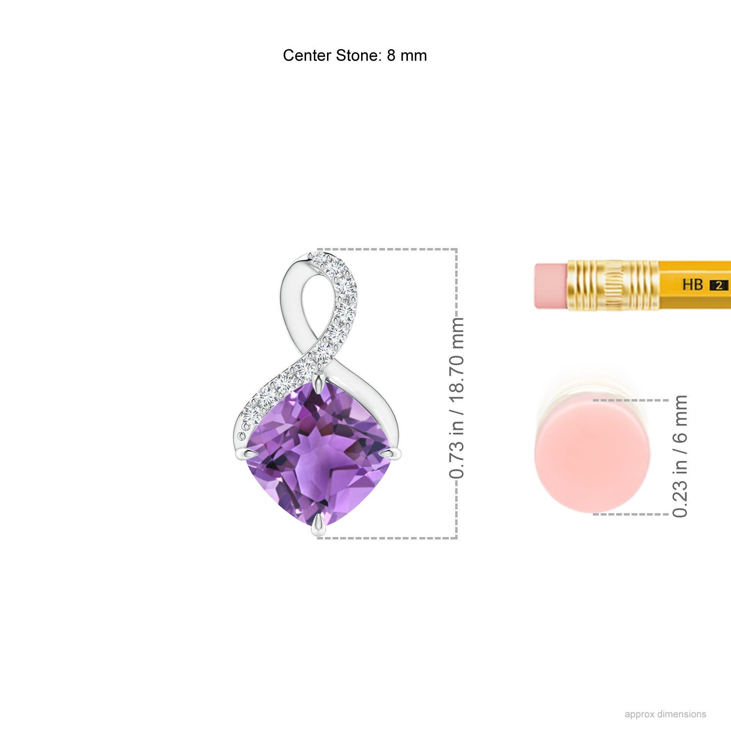 AA - Amethyst / 2.29 CT / 14 KT White Gold