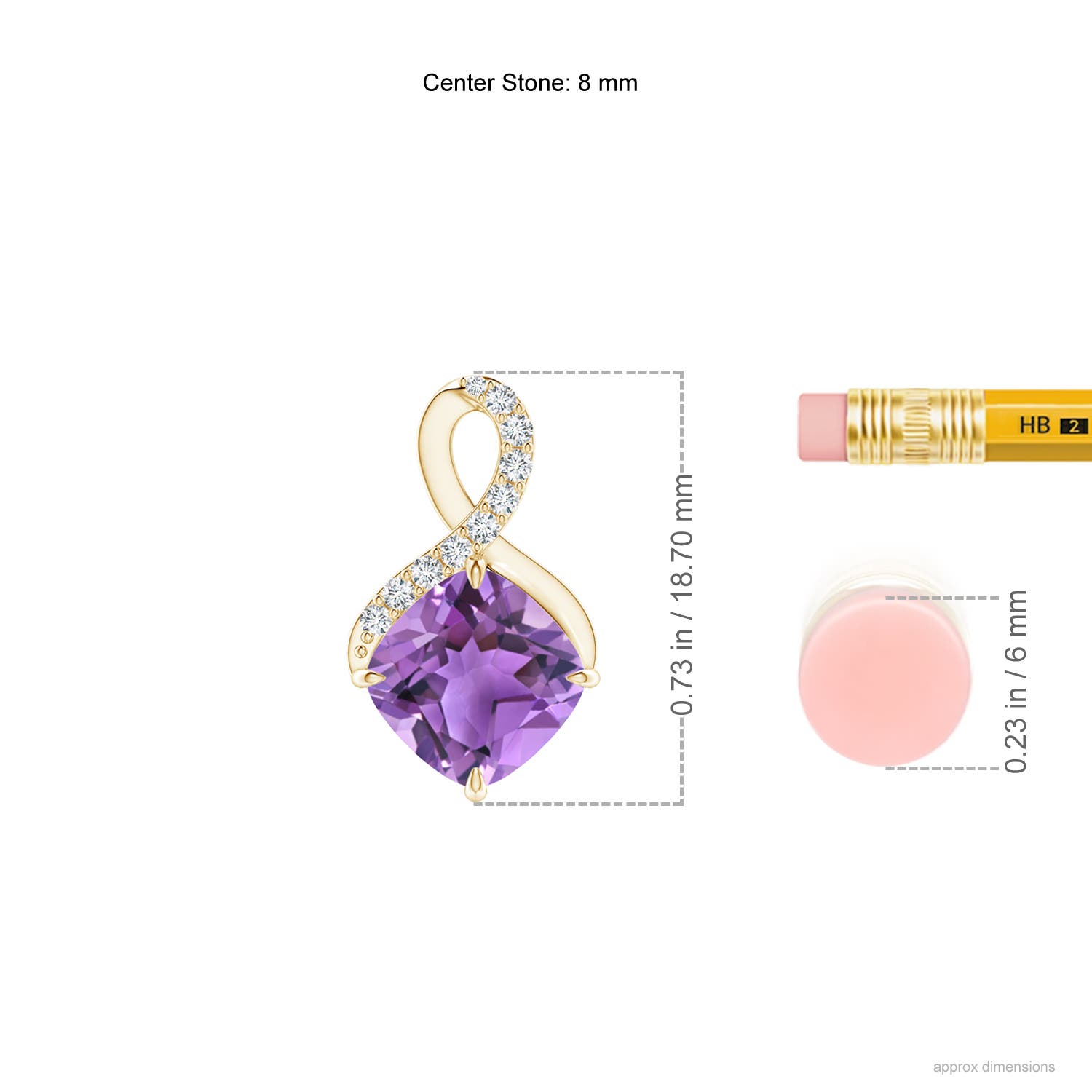 AA - Amethyst / 2.29 CT / 14 KT Yellow Gold