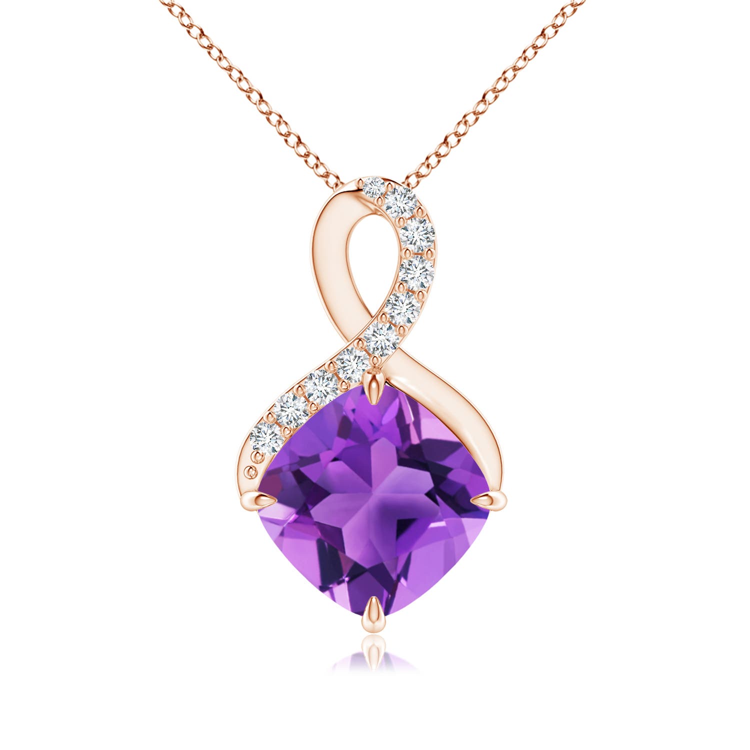 AAA - Amethyst / 2.29 CT / 14 KT Rose Gold