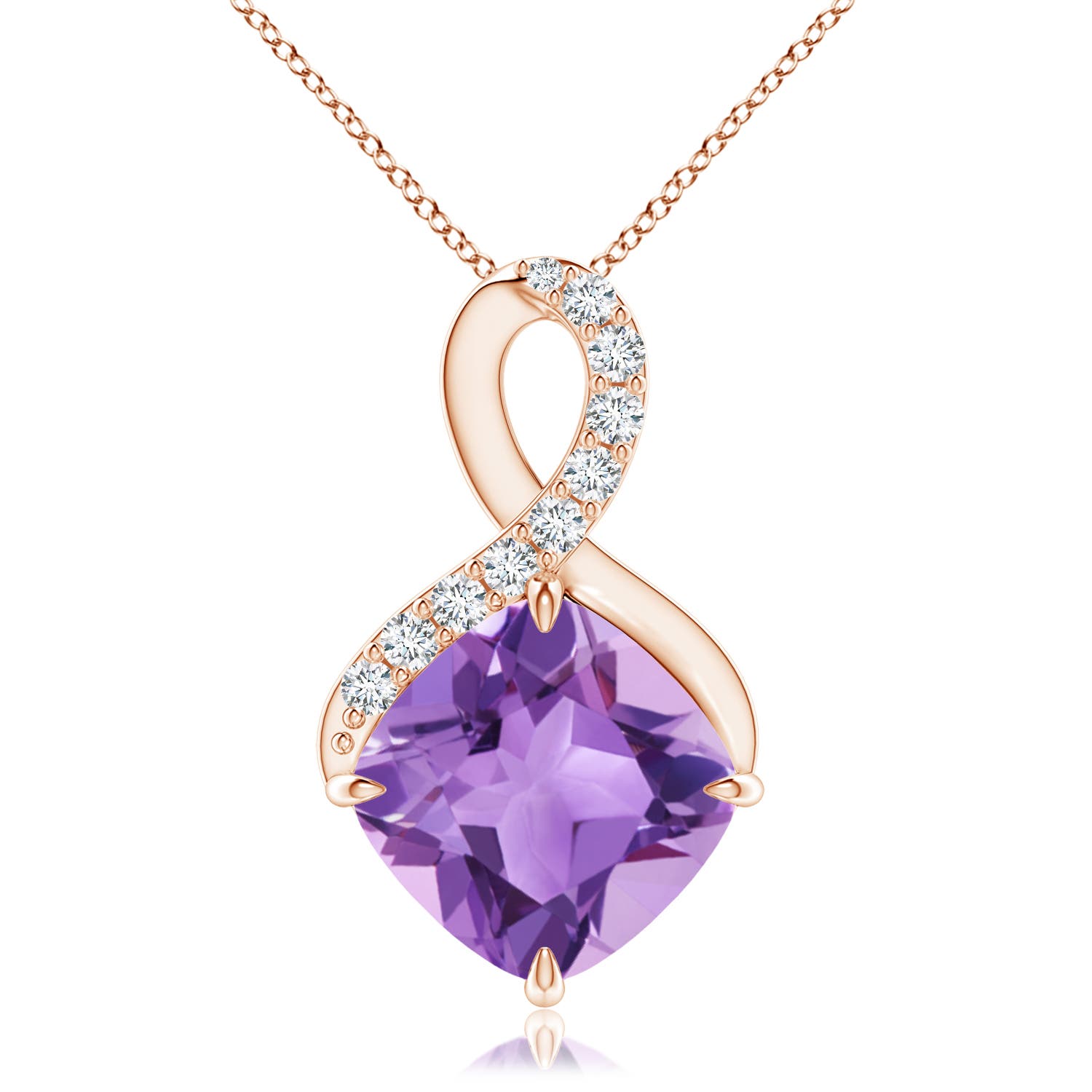 A - Amethyst / 3.21 CT / 14 KT Rose Gold