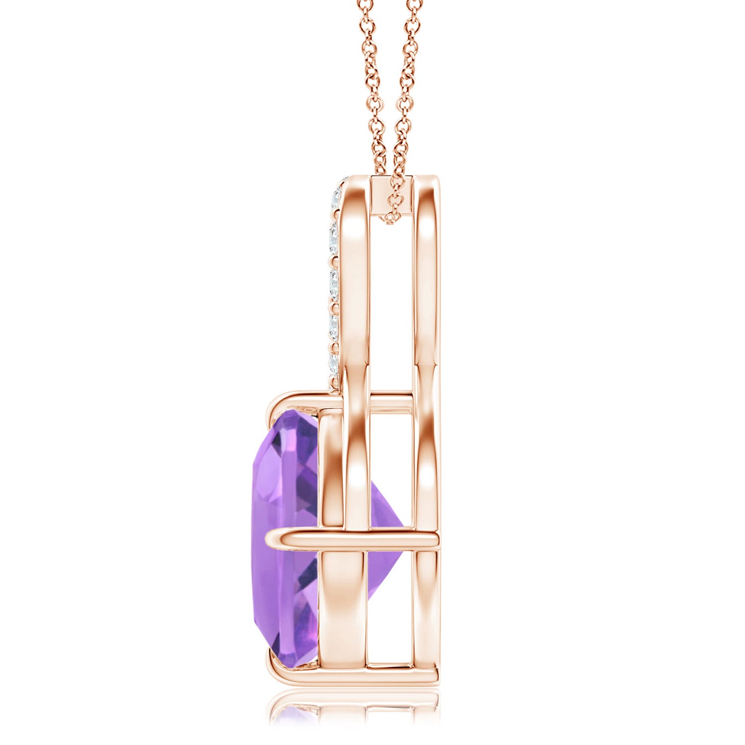 A - Amethyst / 3.21 CT / 14 KT Rose Gold