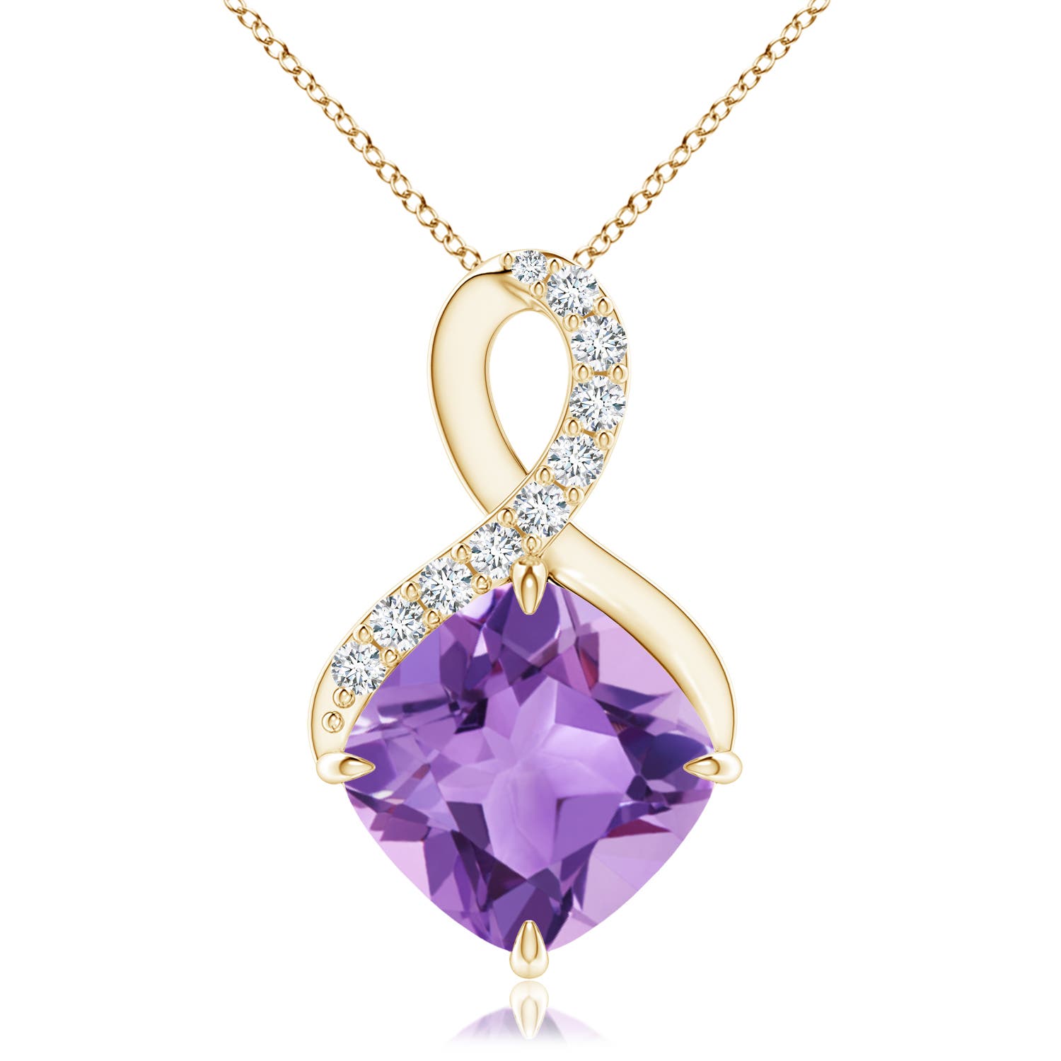 A - Amethyst / 3.21 CT / 14 KT Yellow Gold