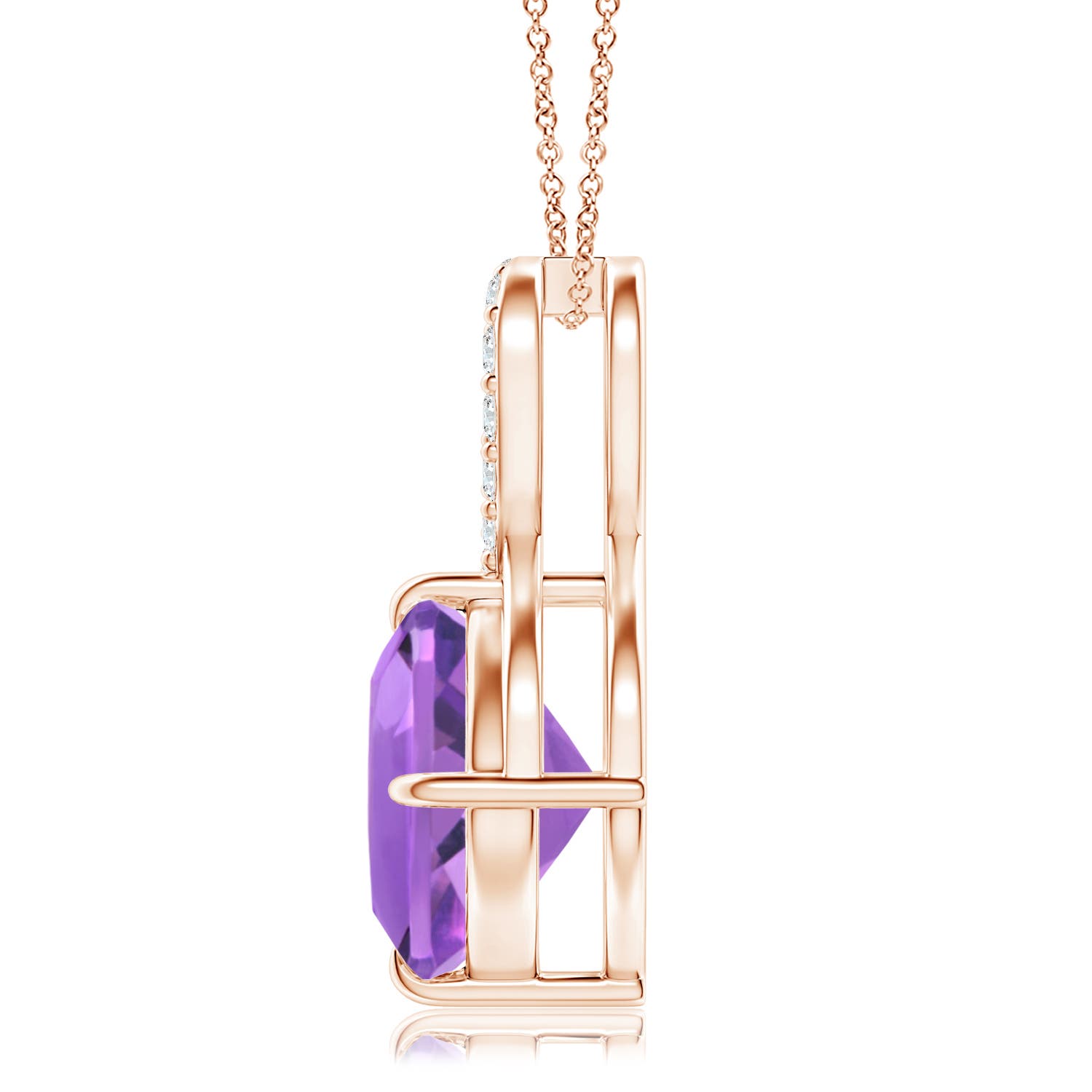 AA - Amethyst / 3.21 CT / 14 KT Rose Gold