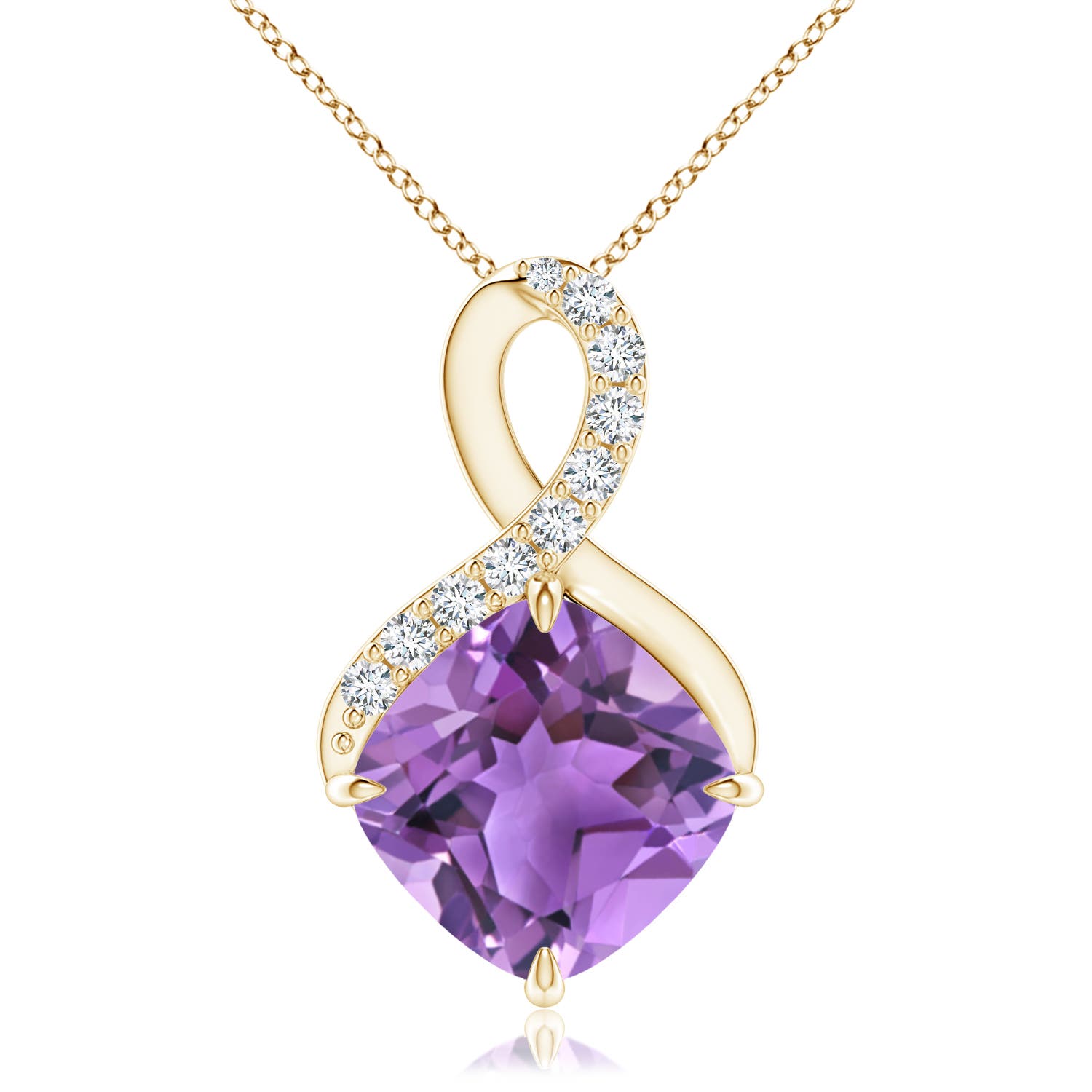 AA - Amethyst / 3.21 CT / 14 KT Yellow Gold