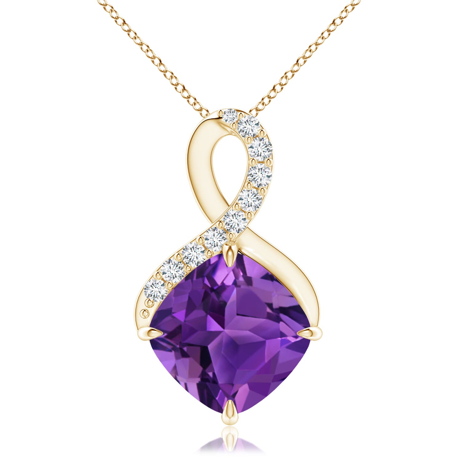 AAAA - Amethyst / 3.21 CT / 14 KT Yellow Gold