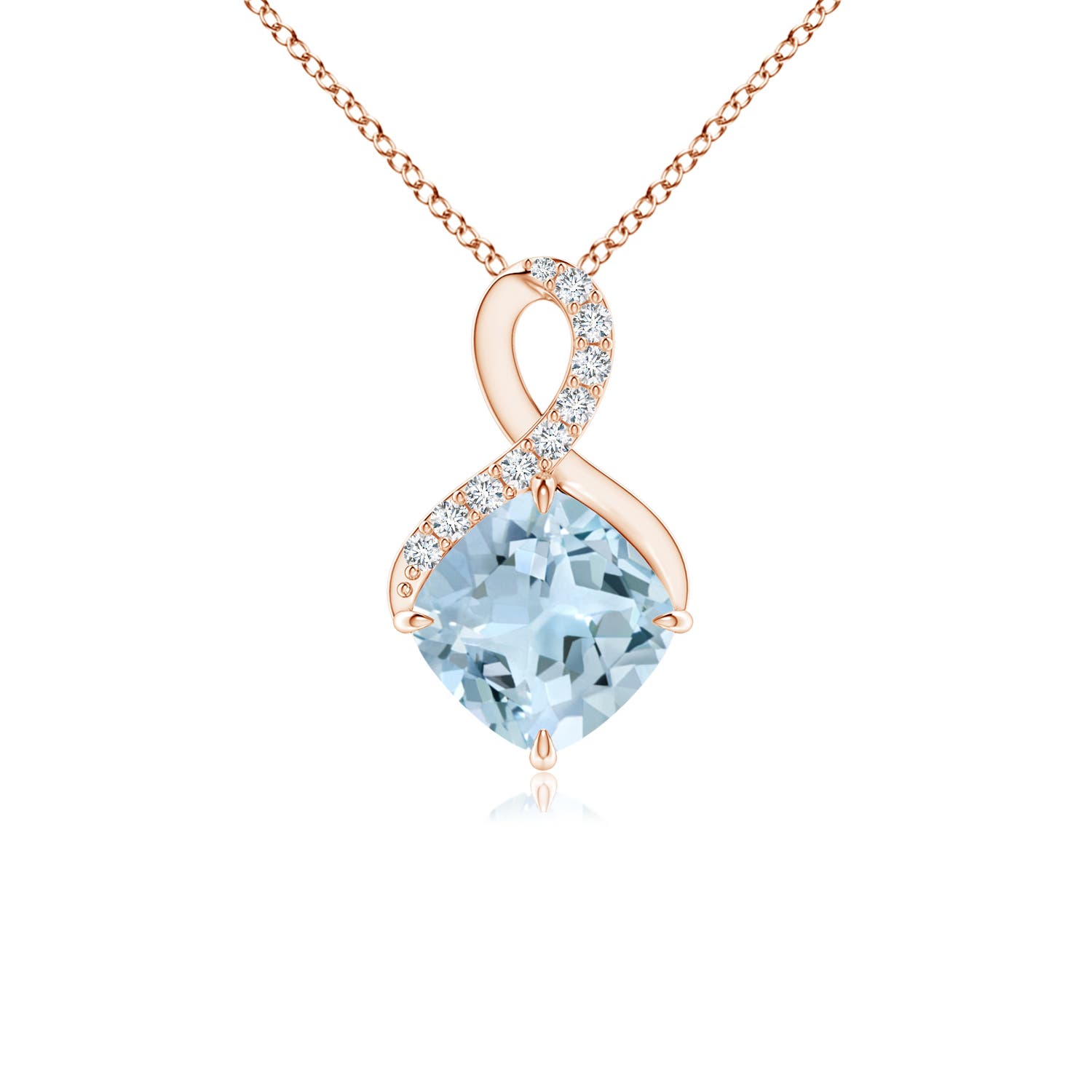 AA - Aquamarine / 0.92 CT / 14 KT Rose Gold