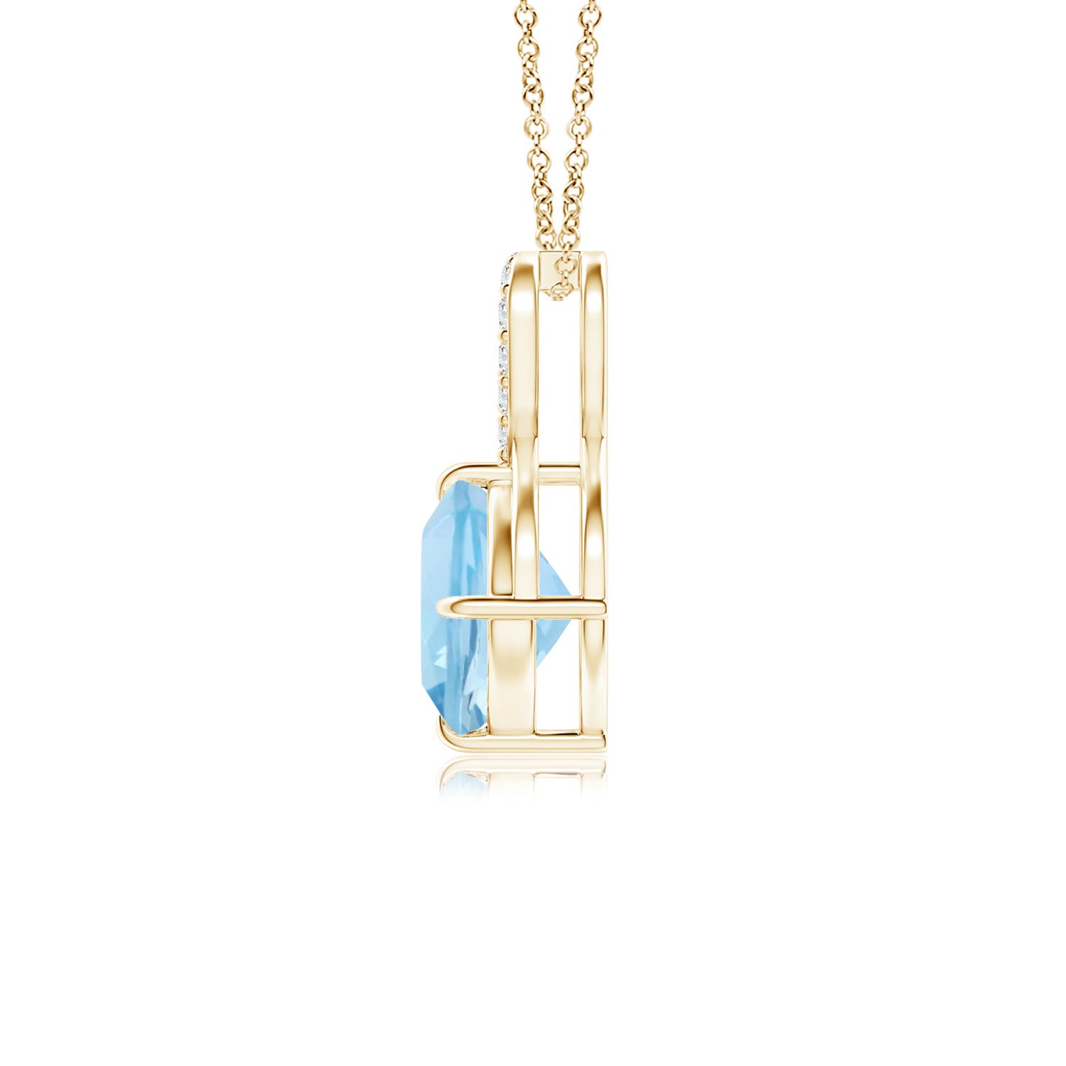 AAA - Aquamarine / 0.92 CT / 14 KT Yellow Gold