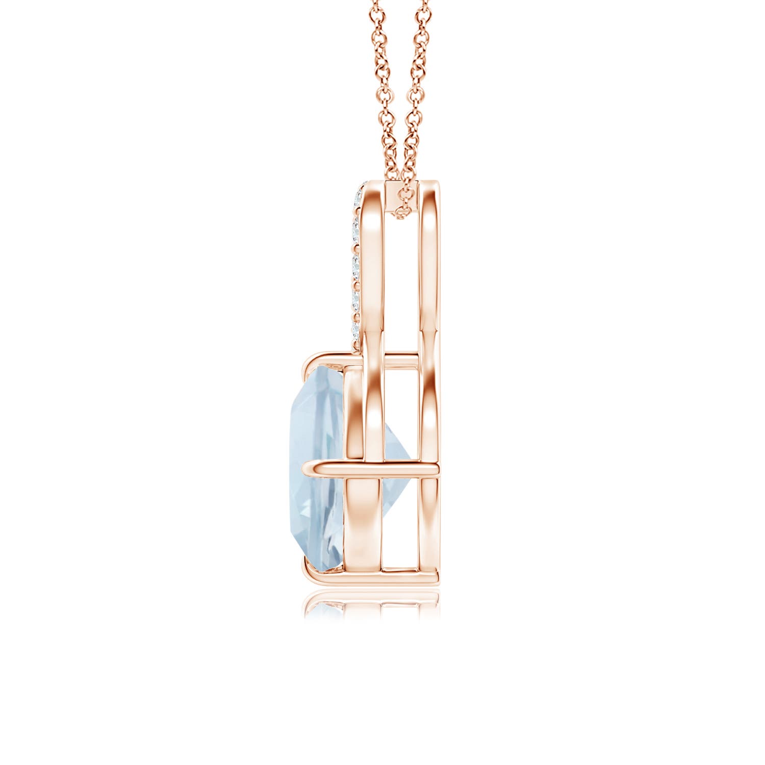 A - Aquamarine / 1.46 CT / 14 KT Rose Gold