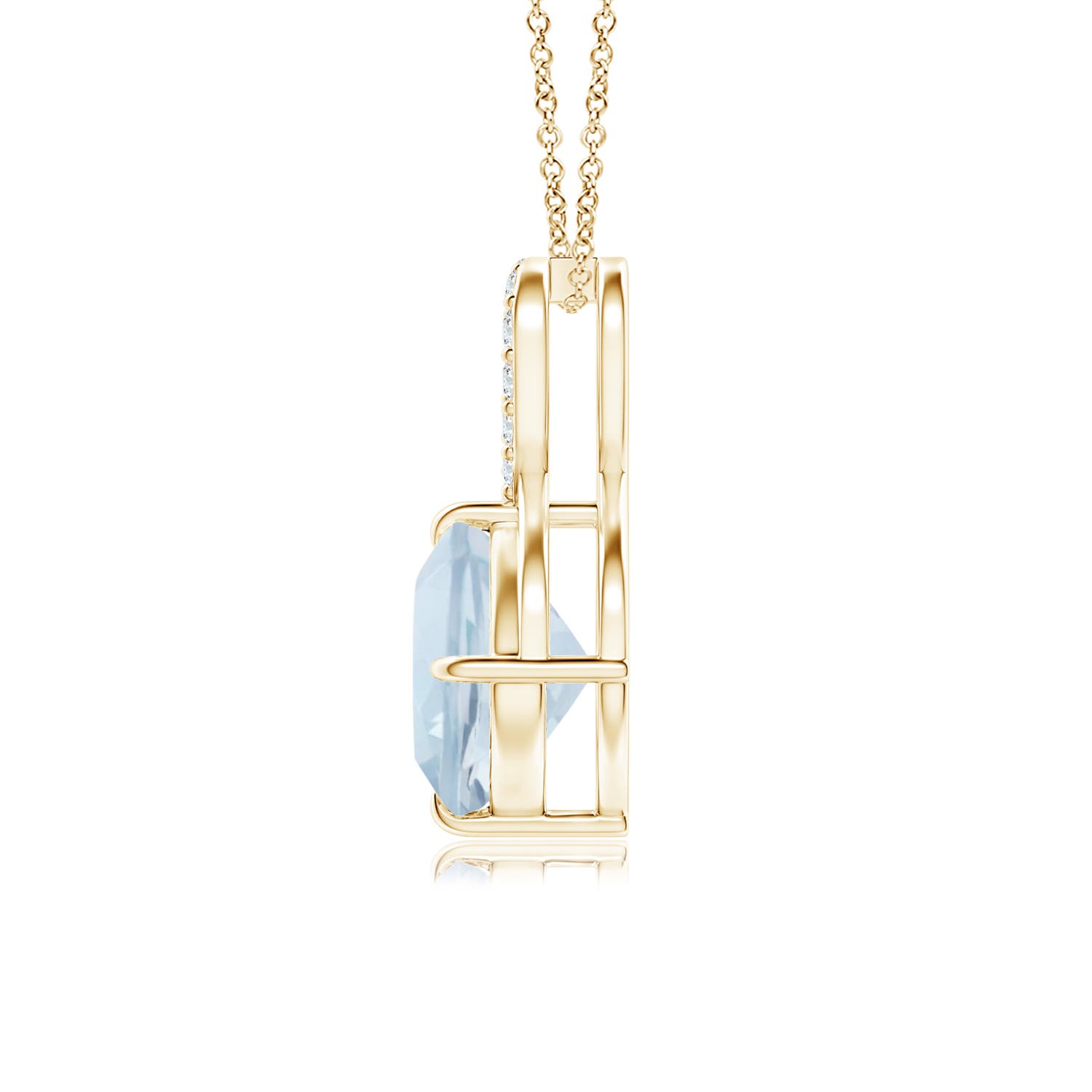 A - Aquamarine / 1.46 CT / 14 KT Yellow Gold