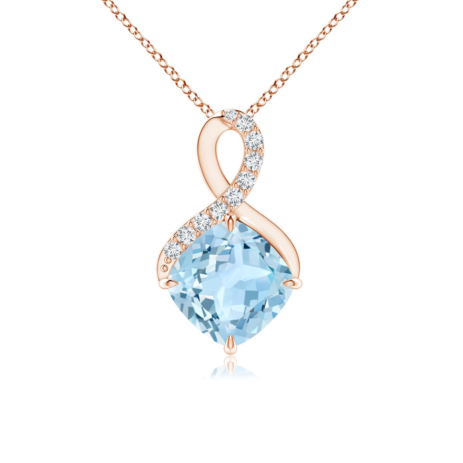 AAA - Aquamarine / 1.46 CT / 14 KT Rose Gold