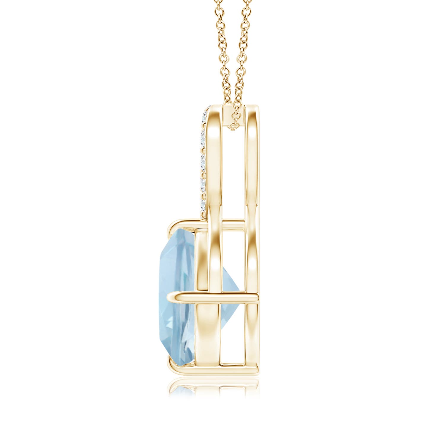 AA - Aquamarine / 2.04 CT / 14 KT Yellow Gold