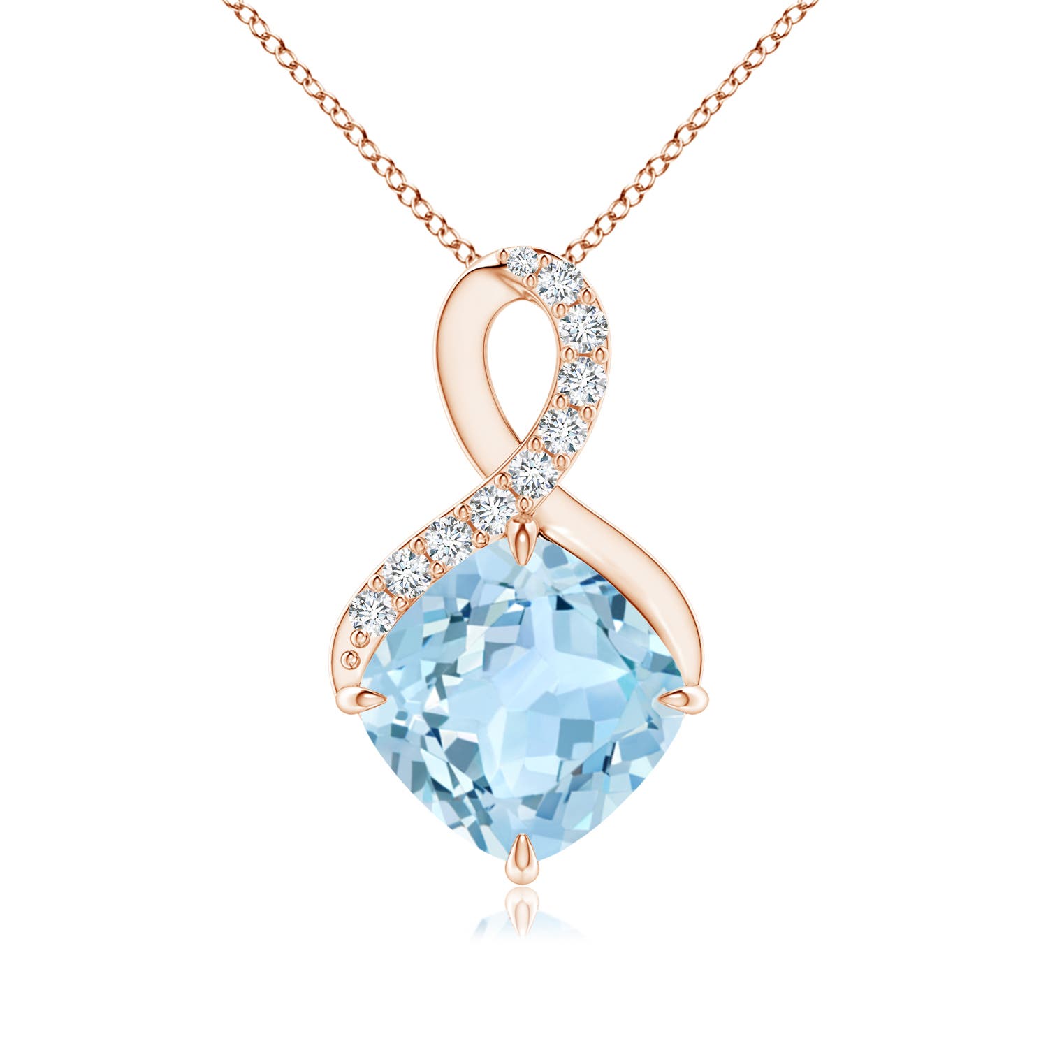 AAA - Aquamarine / 2.04 CT / 14 KT Rose Gold