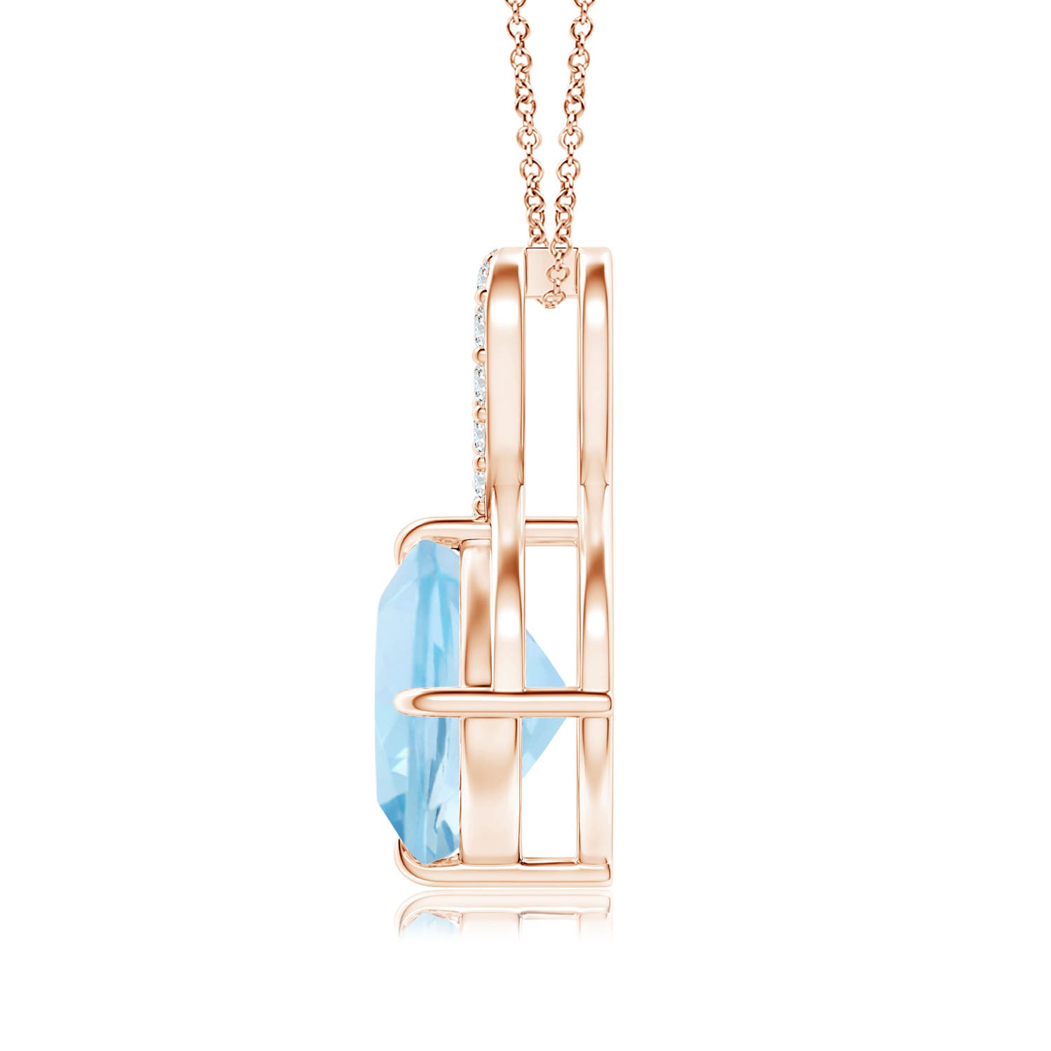 AAA - Aquamarine / 2.04 CT / 14 KT Rose Gold