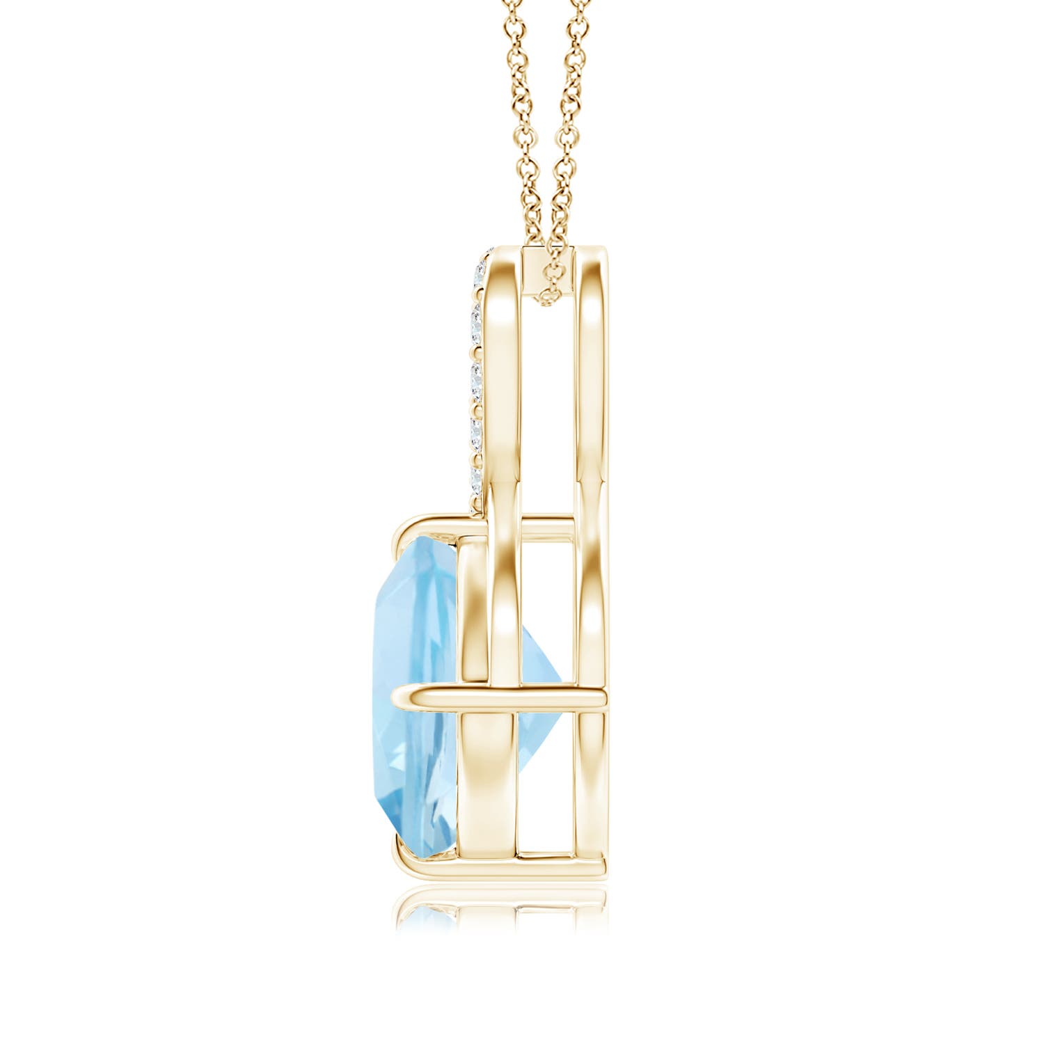 AAA - Aquamarine / 2.04 CT / 14 KT Yellow Gold