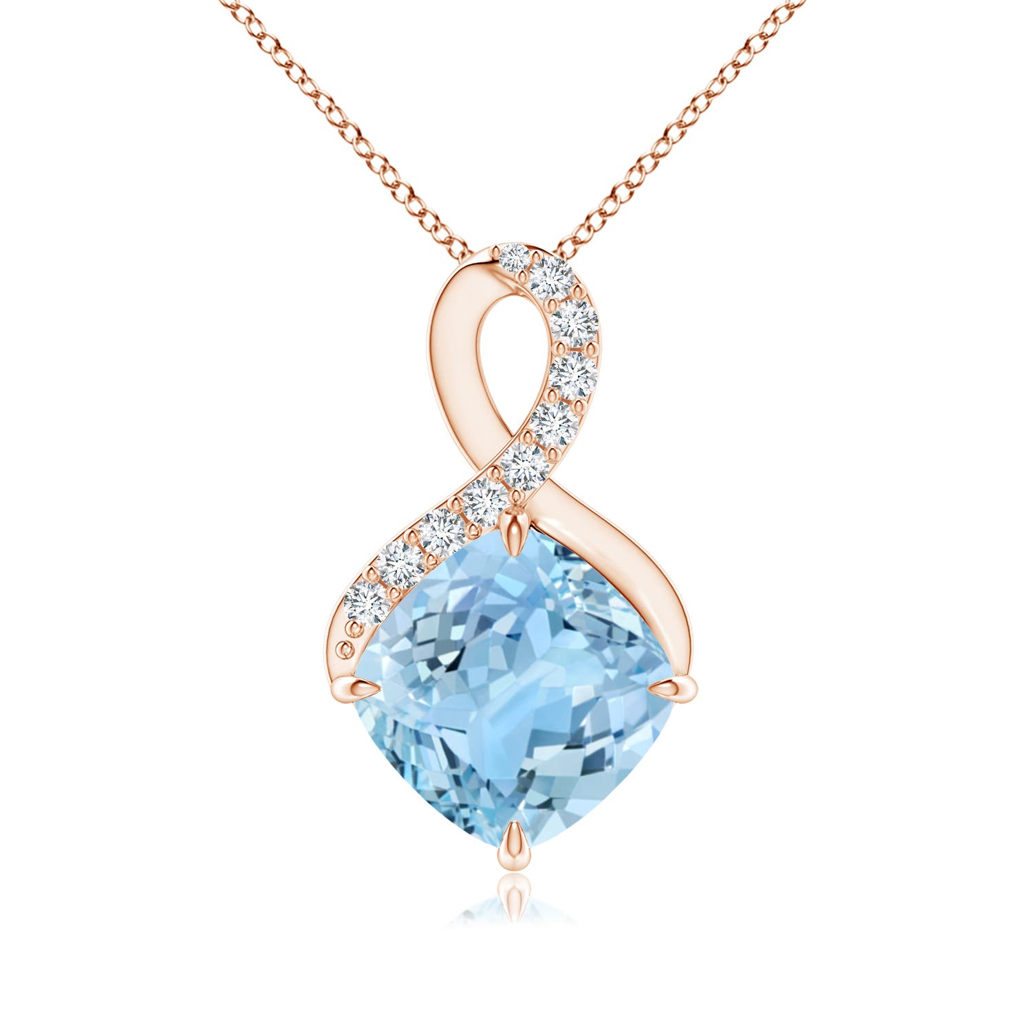 AAAA - Aquamarine / 2.04 CT / 14 KT Rose Gold