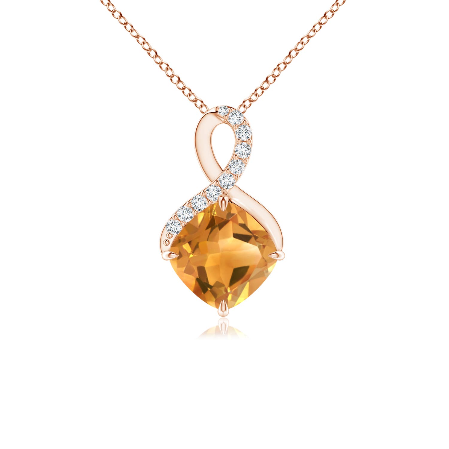 A - Citrine / 0.95 CT / 14 KT Rose Gold