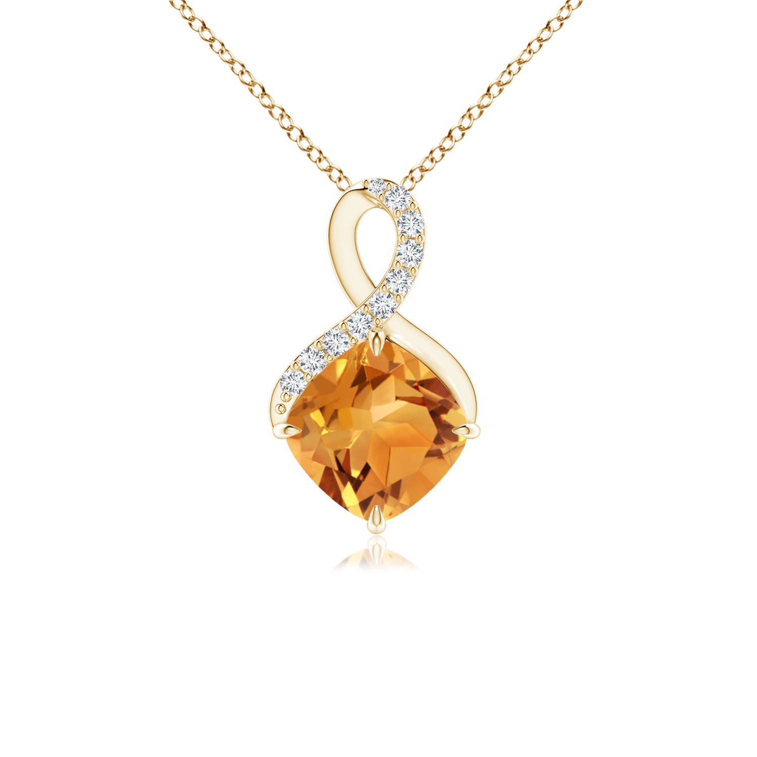 AA - Citrine / 0.95 CT / 14 KT Yellow Gold