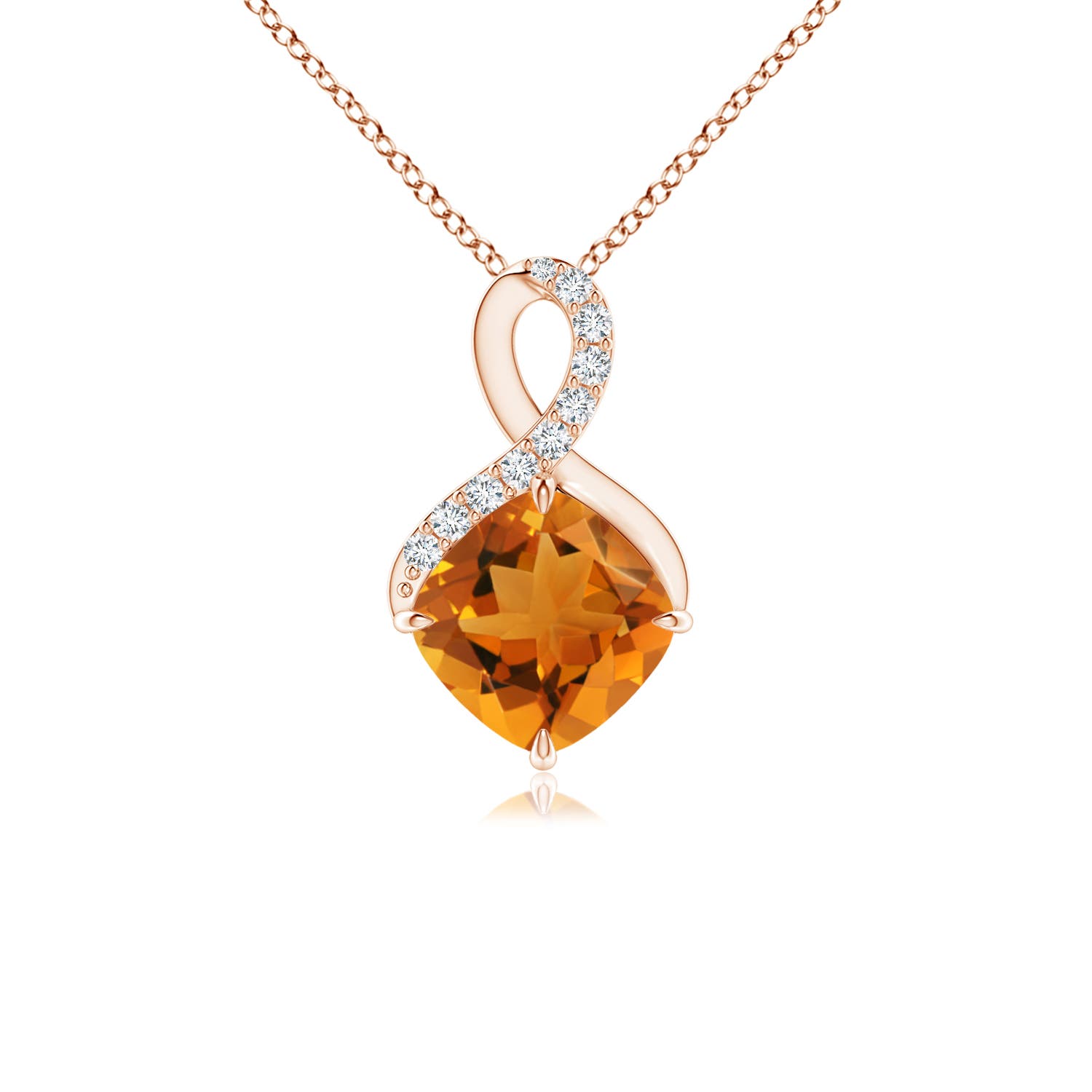 AAA - Citrine / 0.95 CT / 14 KT Rose Gold