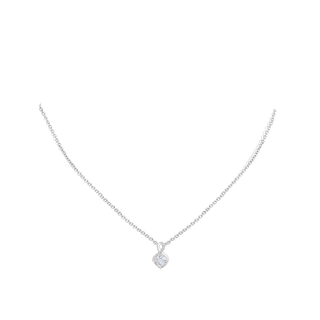 Claw-Set Diamond Infinity Pendant with Diamond Accents