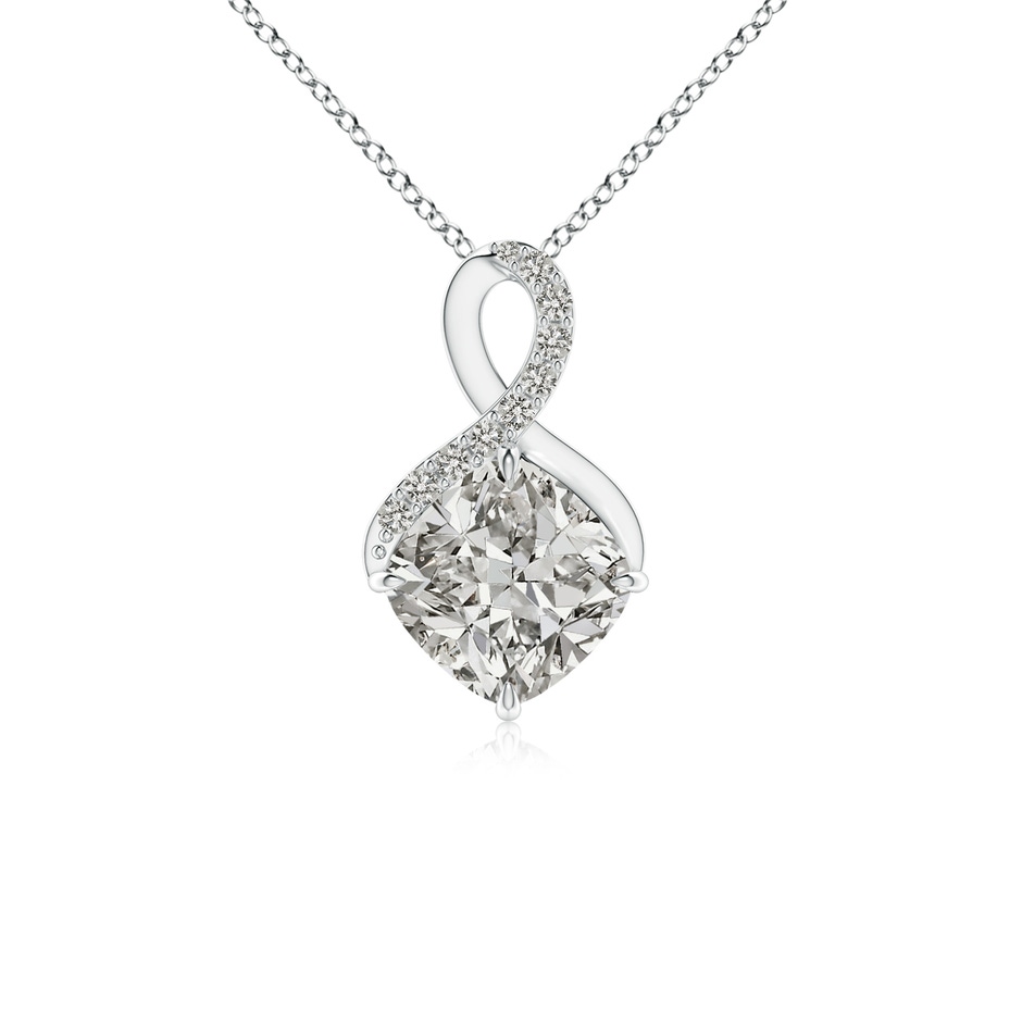 6mm KI3 Claw-Set Diamond Infinity Pendant with Diamond Accents in P950 Platinum 