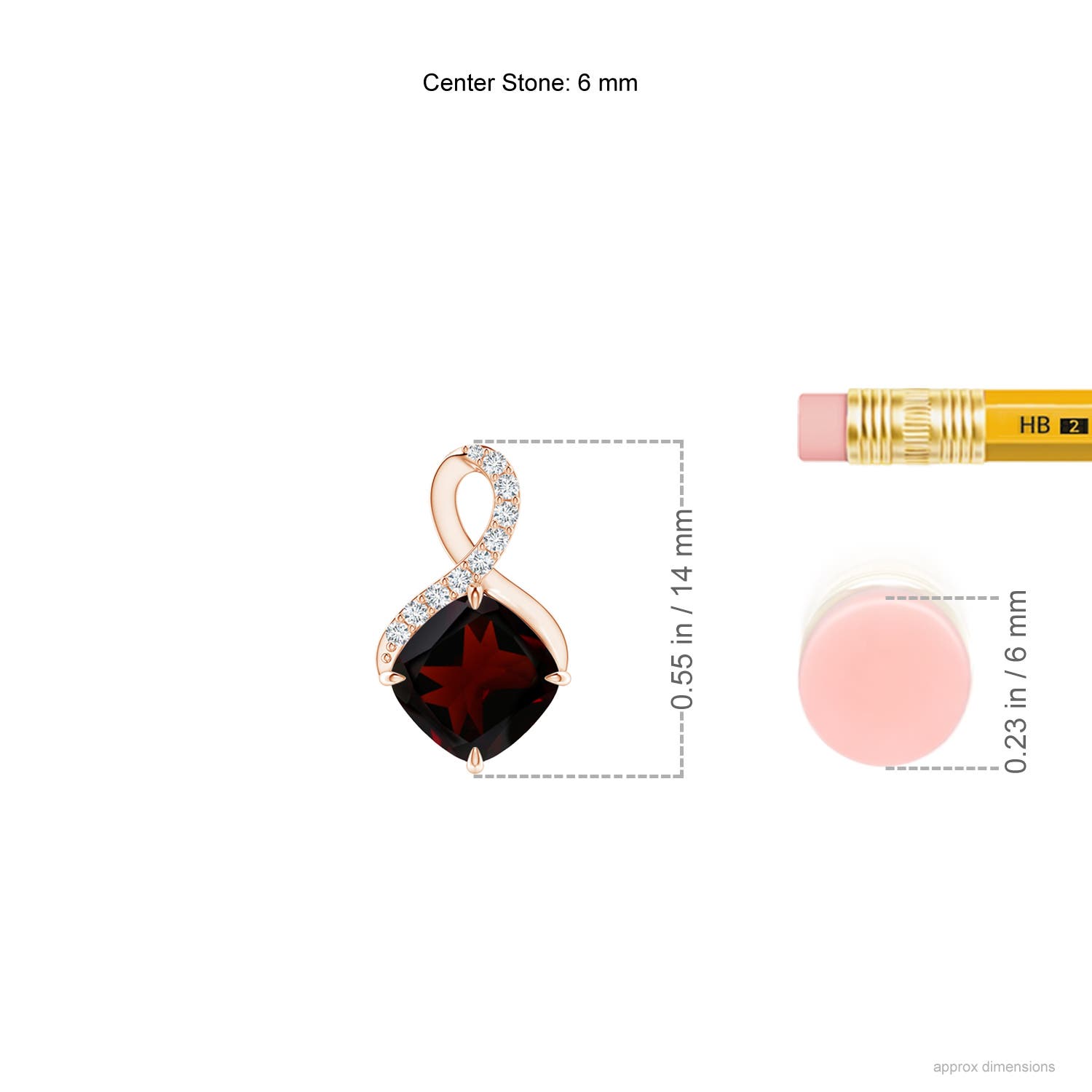 A - Garnet / 1.29 CT / 14 KT Rose Gold